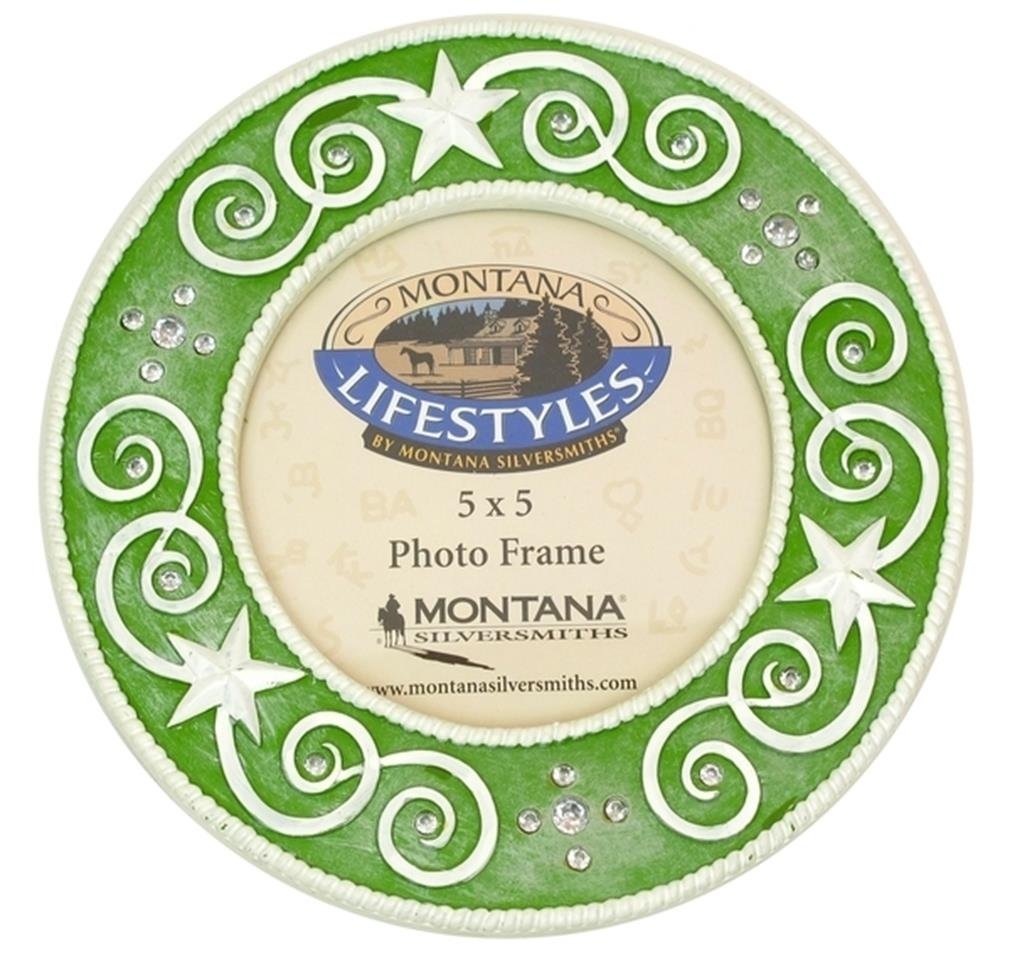 Montana Silversmith Rhinestone Picture Frame - Elegant Green Home Decor for Wall Display & Gift Giving