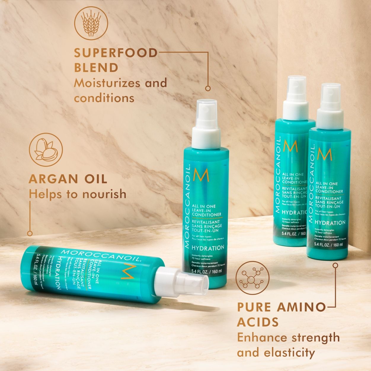 Best All-in-One Leave-In Conditioner for Hair Repair & Hydration - Perfect for Daily Use, Travel & Post-Workout Care