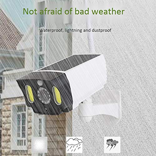 Zunedhys Solar Motion Sensor Light - Waterproof Outdoor Security Light with Dummy Camera, COB LED Wall Lamp for Garden, Pathway, Garage & Patio Lighting