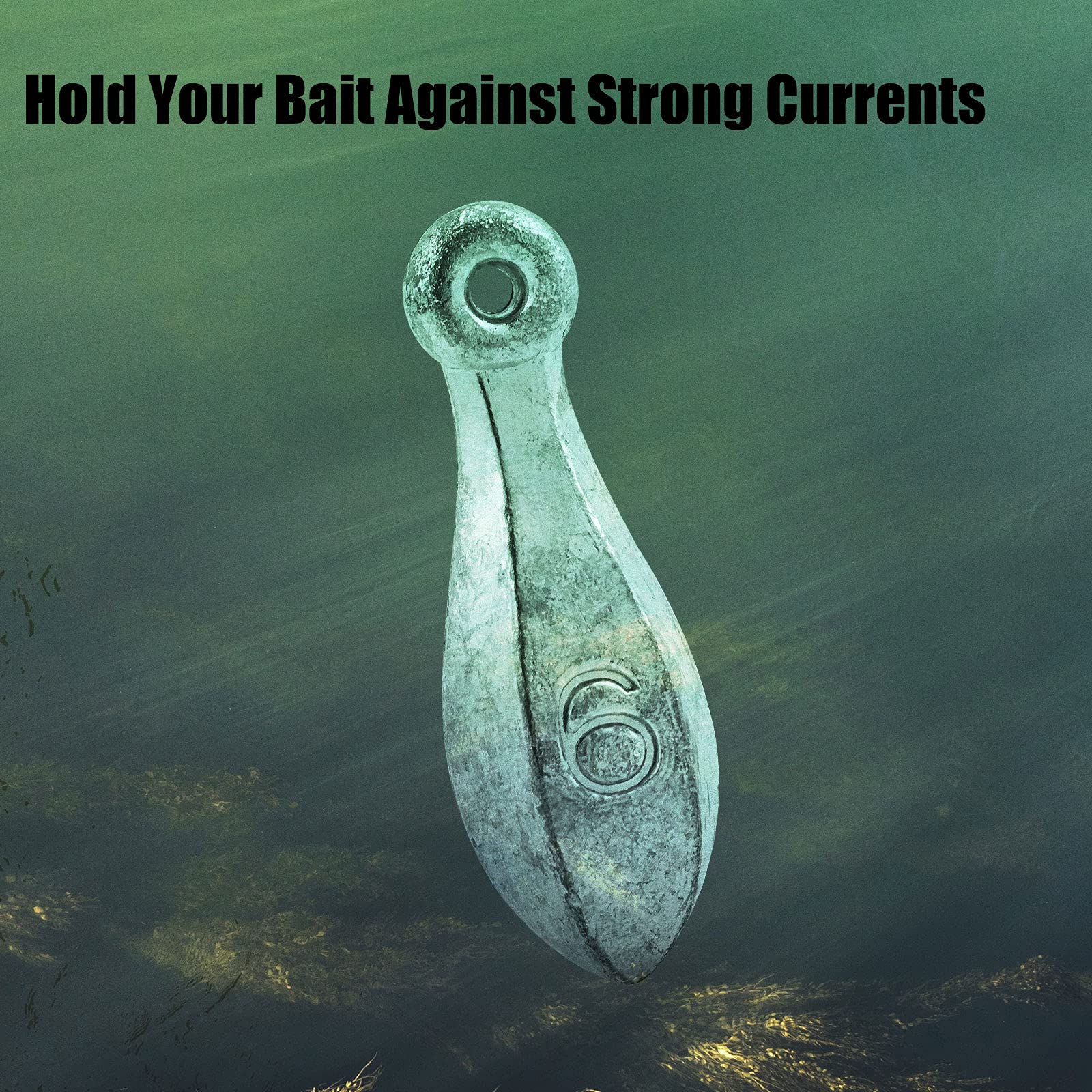 Dr.Fish Bank Sinkers Lead Fishing Weights 1-32oz/2LB - Premium Freshwater & Saltwater Fishing Weights for Catfishing, River Channel and Surf Fishing - Ideal for Bass, Trout and Deep Sea Fishing