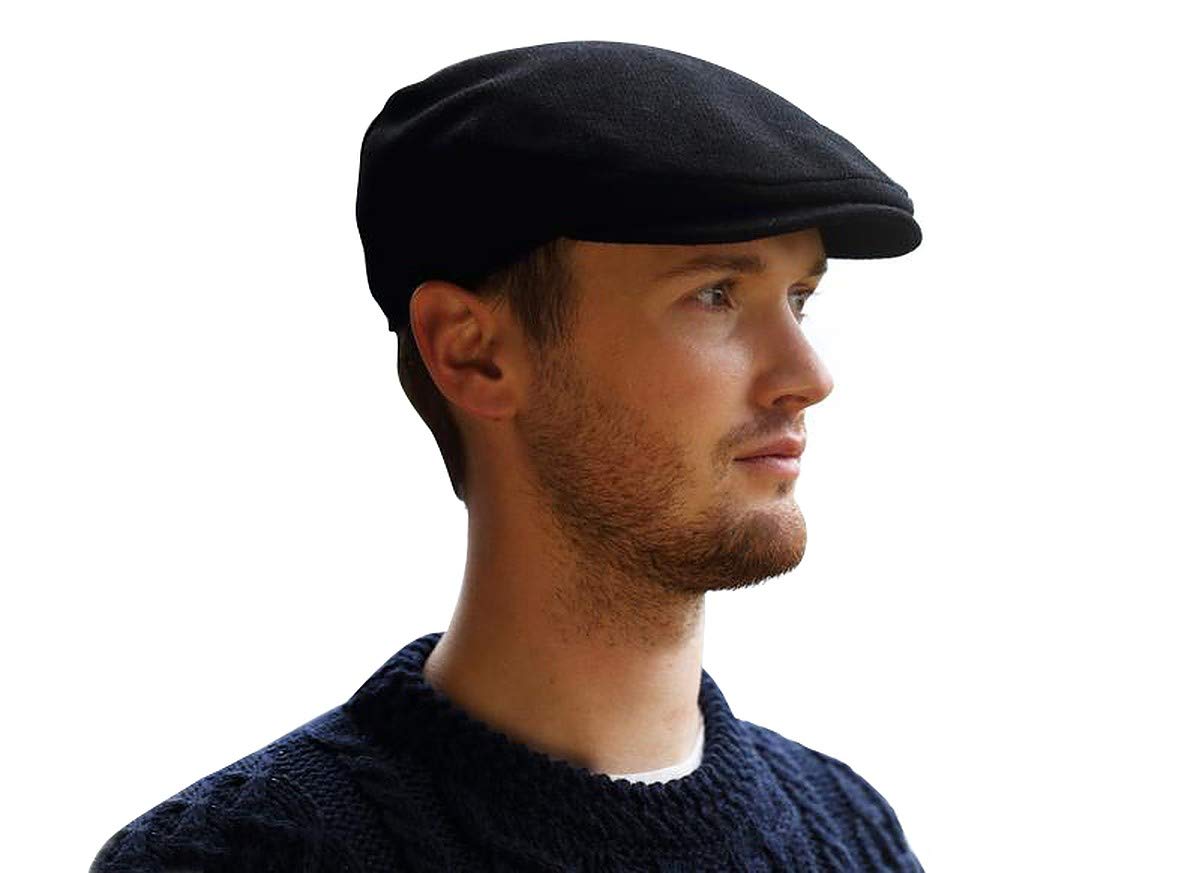 Authentic Irish Tweed Wool Vintage Cap - Unisex Cabbie Hat with Stud Fastener & Taffeta Lining | 100% Made in Ireland | Perfect for St. Patrick's Day, Winter Fashion & Outdoor Activities