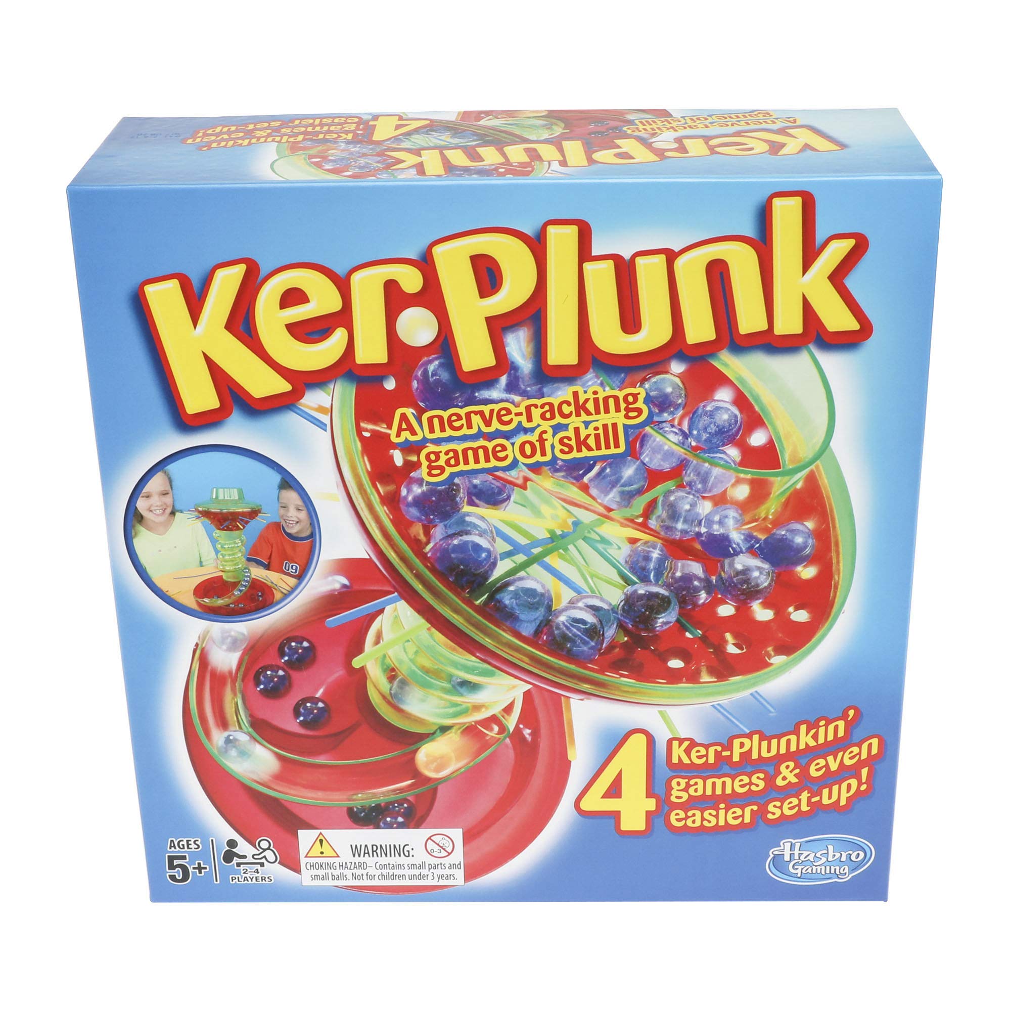 Hasbro Gaming KerPlunk Game - Classic Family Board Game for Kids & Adults - Fun Marble Drop Game for Parties, Family Game Night & Indoor Activities