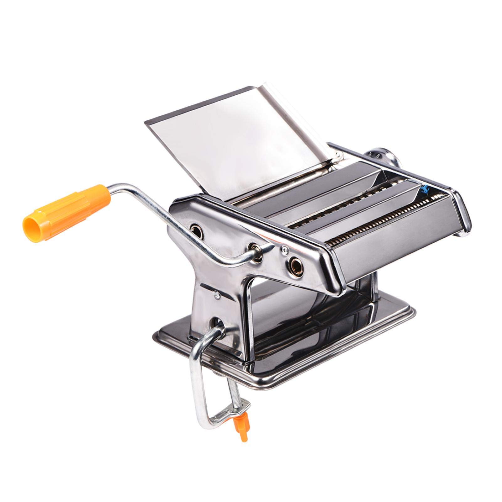 **Manual Pasta Maker Machine - Stainless Steel Pasta Cutter & Noodle Maker for Homemade Spaghetti, Fettuccine, Lasagna | Perfect for Home Kitchen & Restaurant Use**