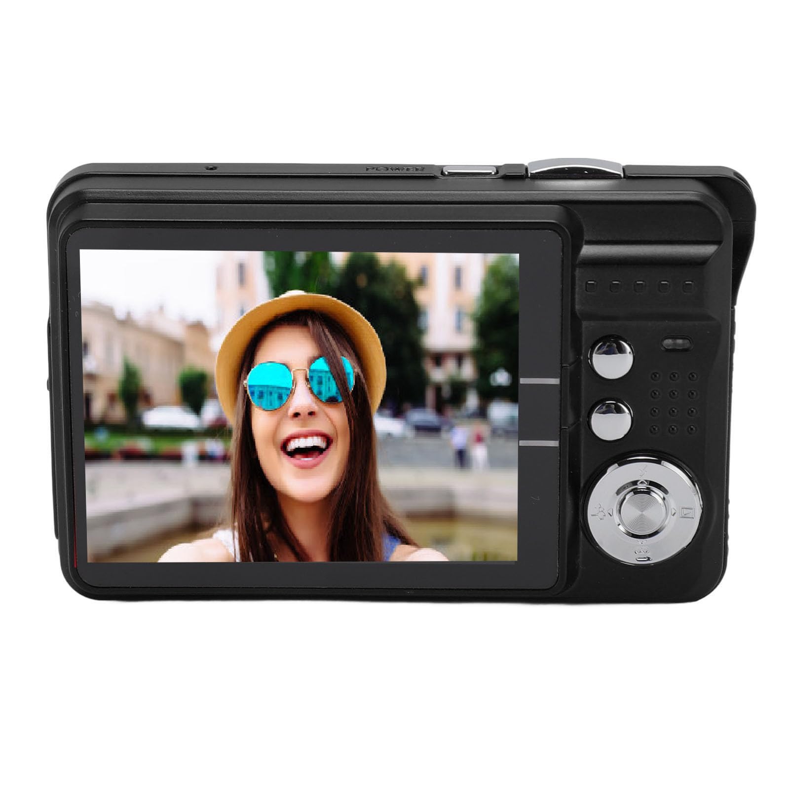 4K Digital Camera with 8X Zoom & 48MP HD - 2.7 Inch Screen Compact Photography Camera for Teens and Kids (Black) - Perfect for Travel, Vlogging, and Outdoor Adventures
