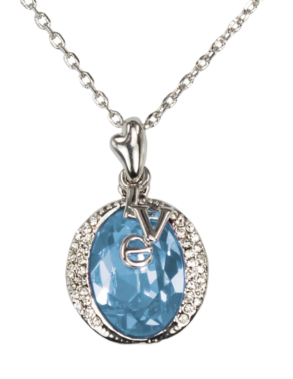 Swarovski Crystal Dahlia Love Necklace - Elegant Gift for Her