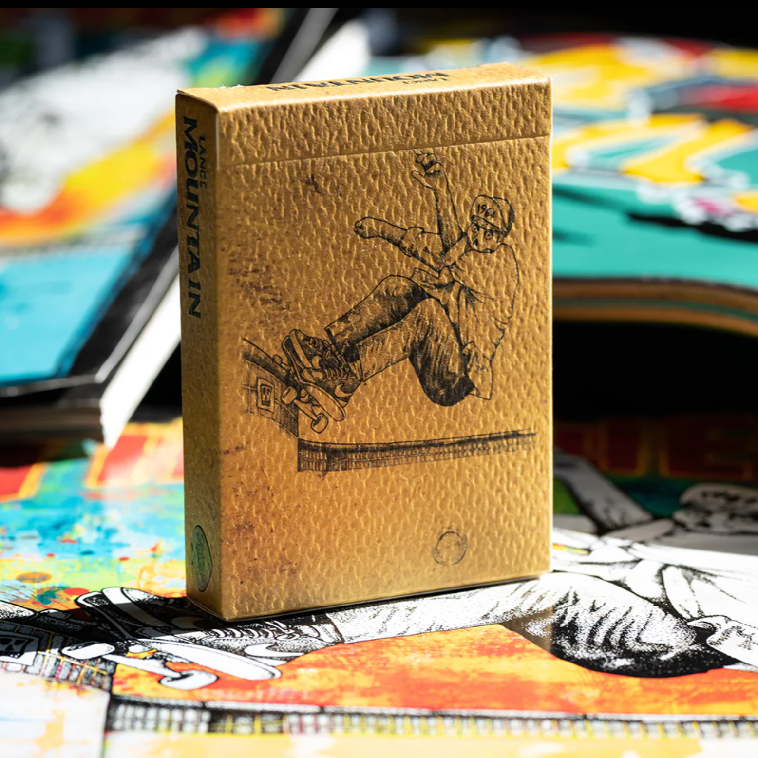 Lance Mountain Skating Skeletons Playing Cards - Premium Deck for Skateboarders, Collectors & Card Game Lovers - Perfect for Parties, Gifts & Game Nights