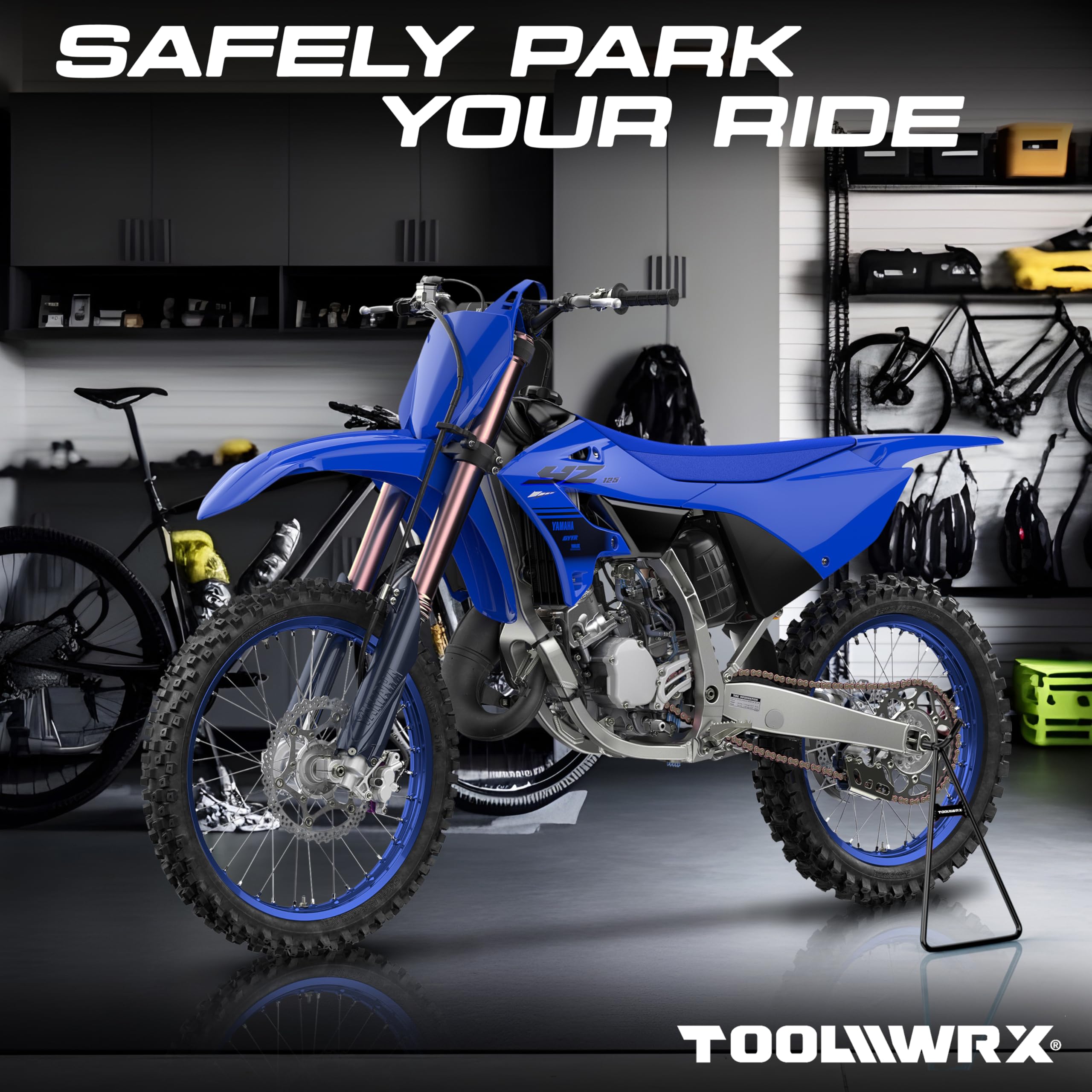 Heavy Duty Universal Dirt Bike Stand - Triangle Motorcycle Kickstand Lift for 50-500cc Bikes, Rustproof & Lightweight Metal Dirtbike Accessories - Perfect for Garage Storage, Off-Road Maintenance & Motocross Racing