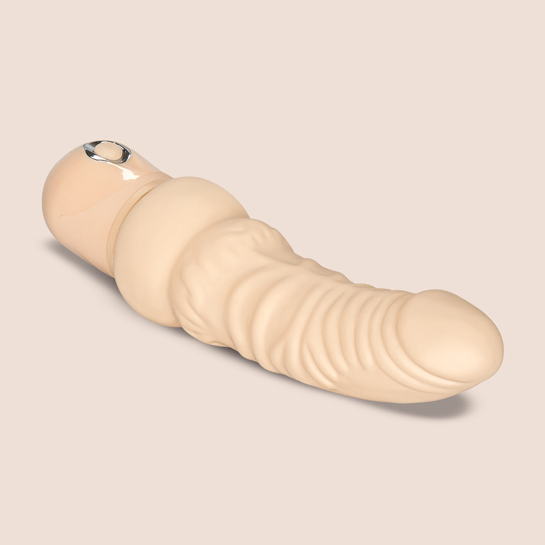 Power Stud® Curvy - Realistic Curved Vibrator for Women | Ultra Soft Body-Safe Silicone | G-Spot & Clitoral Stimulation | Perfect for Solo Play & Couples Intimacy