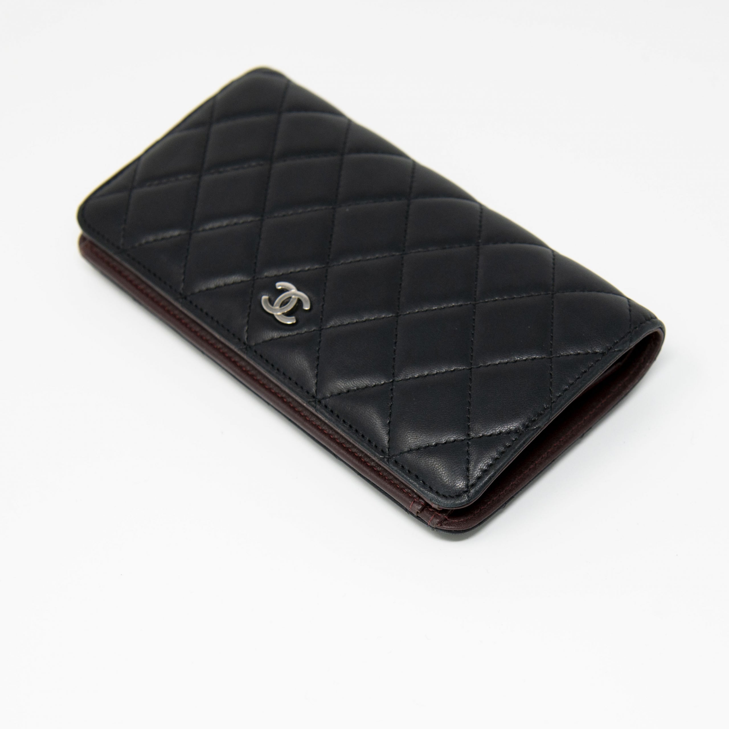 Chanel Black Lambskin Long Flap Wallet for Women - Luxury Leather Card Holder & Money Organizer - Perfect for Everyday Use, Travel, and Special Occasions