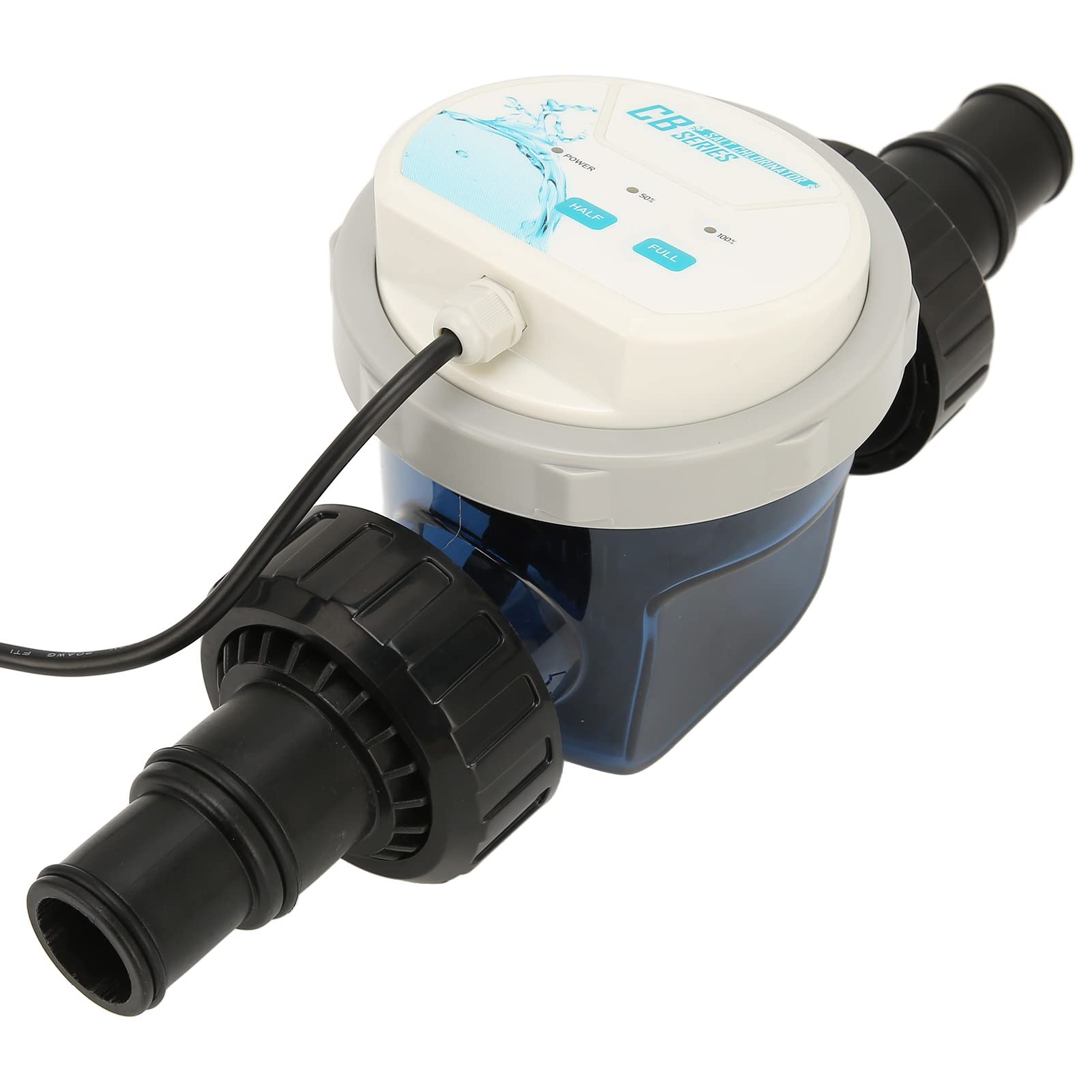 Tgoon Saltwater Pool Chlorinator - 2g/h Automatic Chlorine Generator with Water Temperature Monitoring for In-Ground & Above Ground Swimming Pools | Ideal for Backyard, Residential, and Commercial Pool Maintenance (Model CB2)