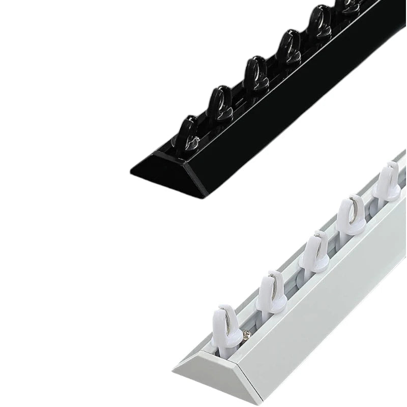 Milani No Drilling StrongHold Adhesive Curtain Track - Easy Installation Heavy Duty Curtain Rod Alternative for Windows, Doors & Home Decor