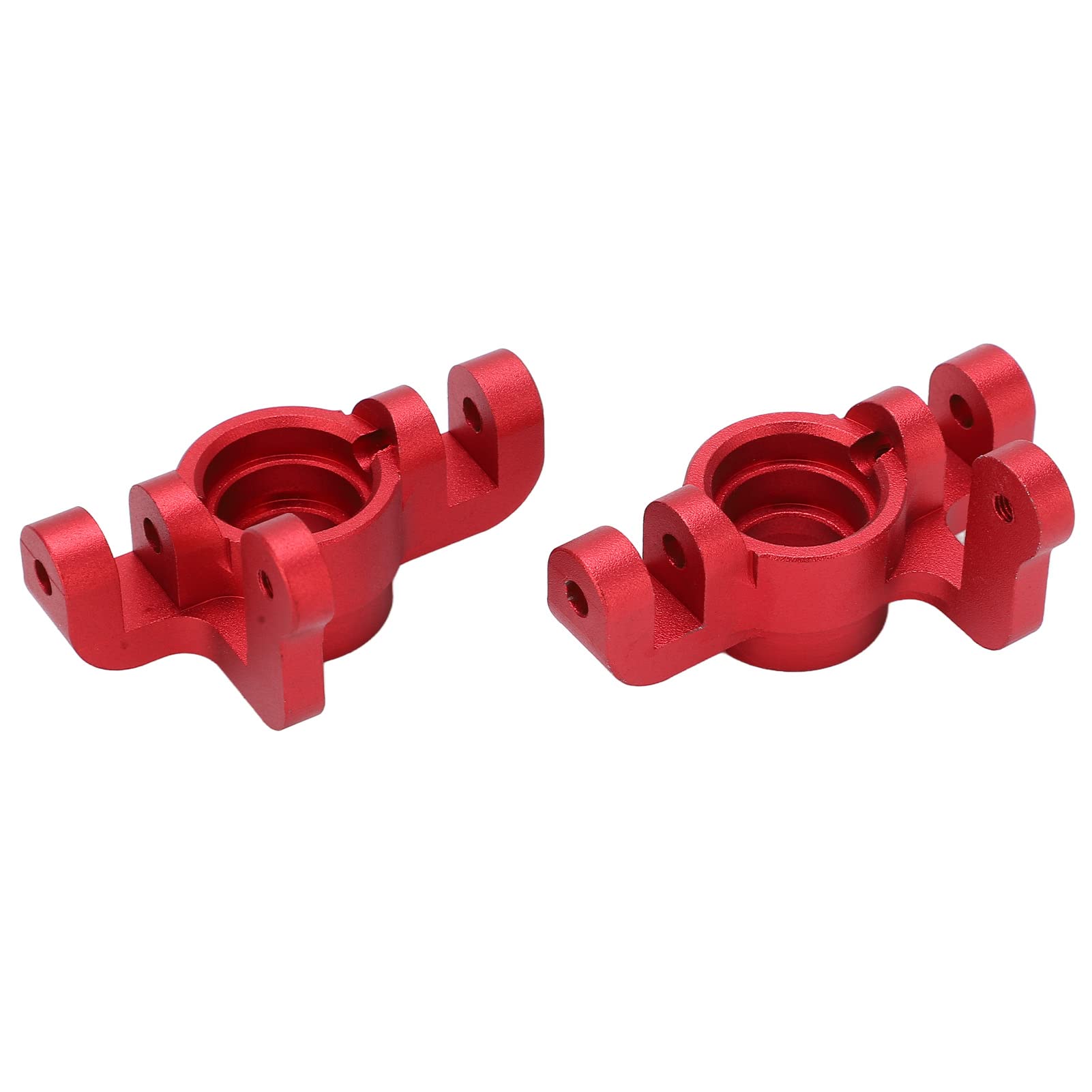 High Strength Anodized Aluminum RC Car Steering Cup - Rust Proof & Wear Resistant Steering Knuckles for LOSI Lasernut U4 1/10 Scale Off-Road RC Vehicle (Red) - Perfect for Off-Road Racing & Bashing