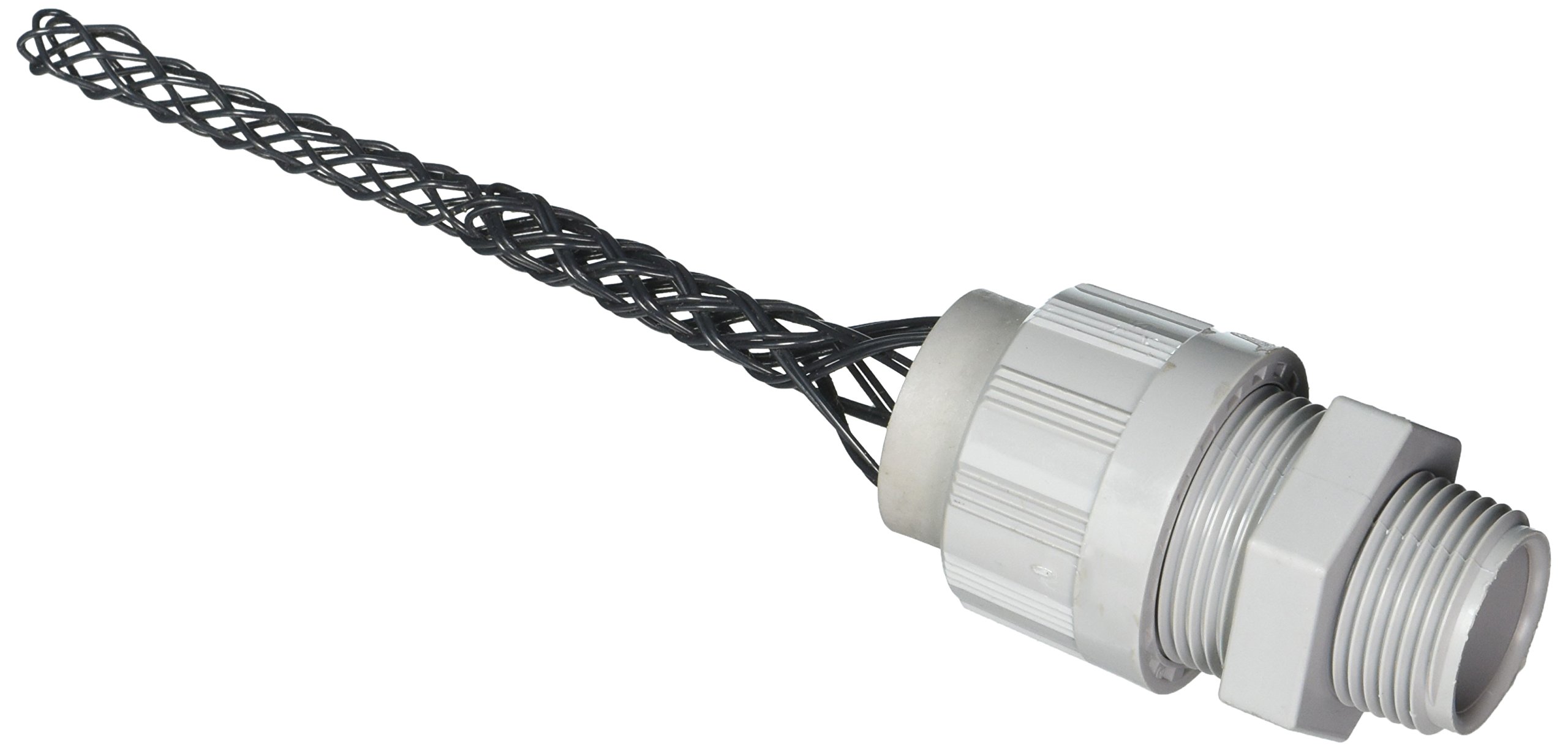 Leviton L7602 Strain Relief Cord Connector, Nylon Sealed, Fits .187-.250 Inch Cables - Ideal for Outdoor and Industrial Electrical Wiring Applications