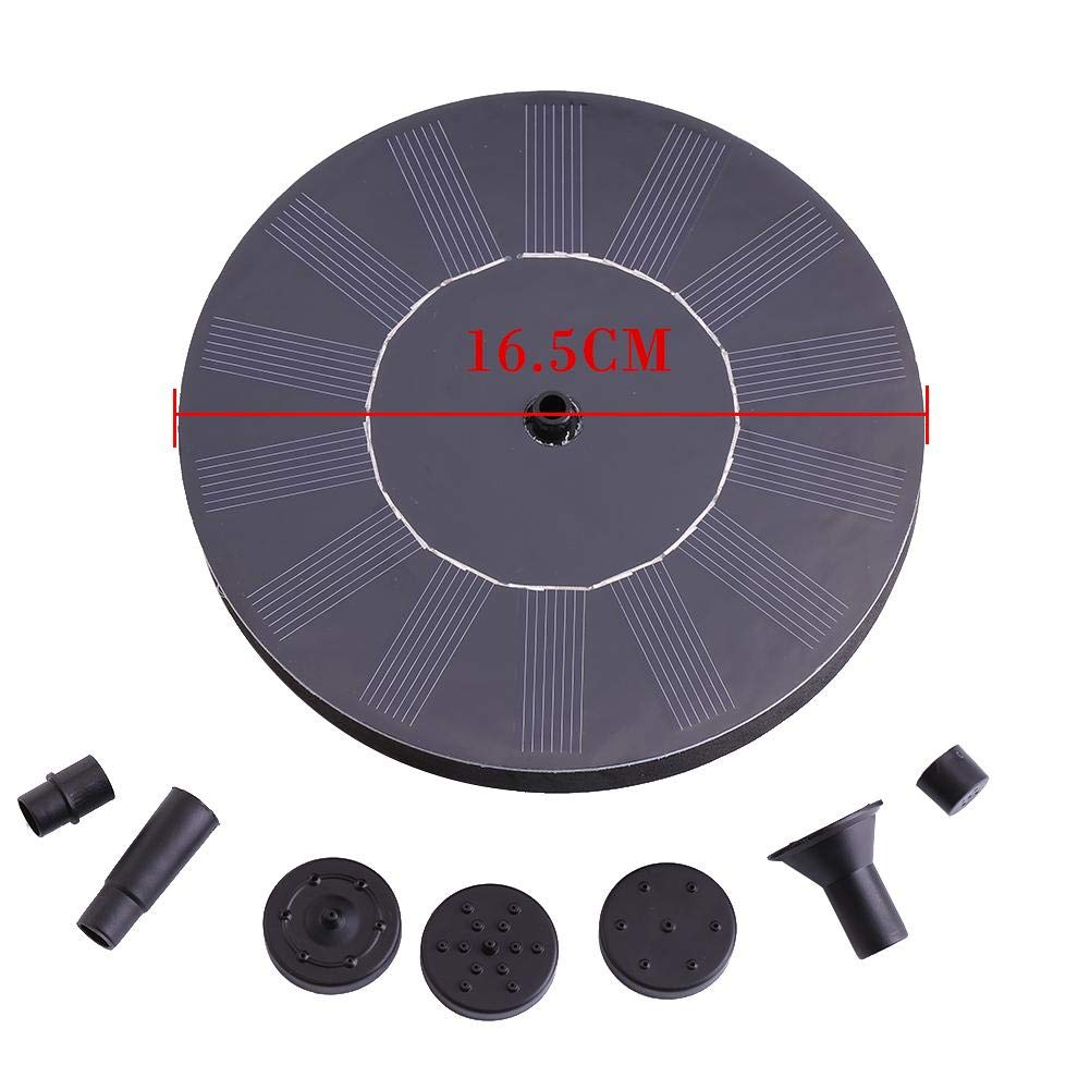 Solar Fountain Pump 1.4W, 180L/H with 4 Nozzles - Submersible Solar Water Pump for Pond, Pool, Aquarium, Garden - Perfect for Outdoor Decoration & Water Circulation