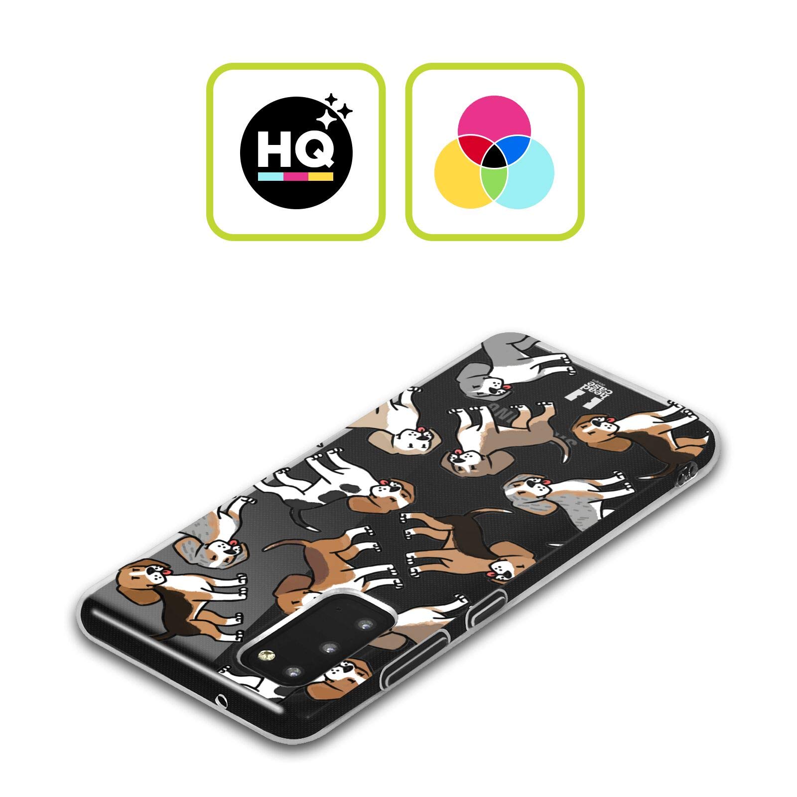 Head Case Designs Beagle Dog Breed Patterns Soft Gel Case for Galaxy A52 / A52s / 5G (2021) - Durable Protective Cover for Everyday Use