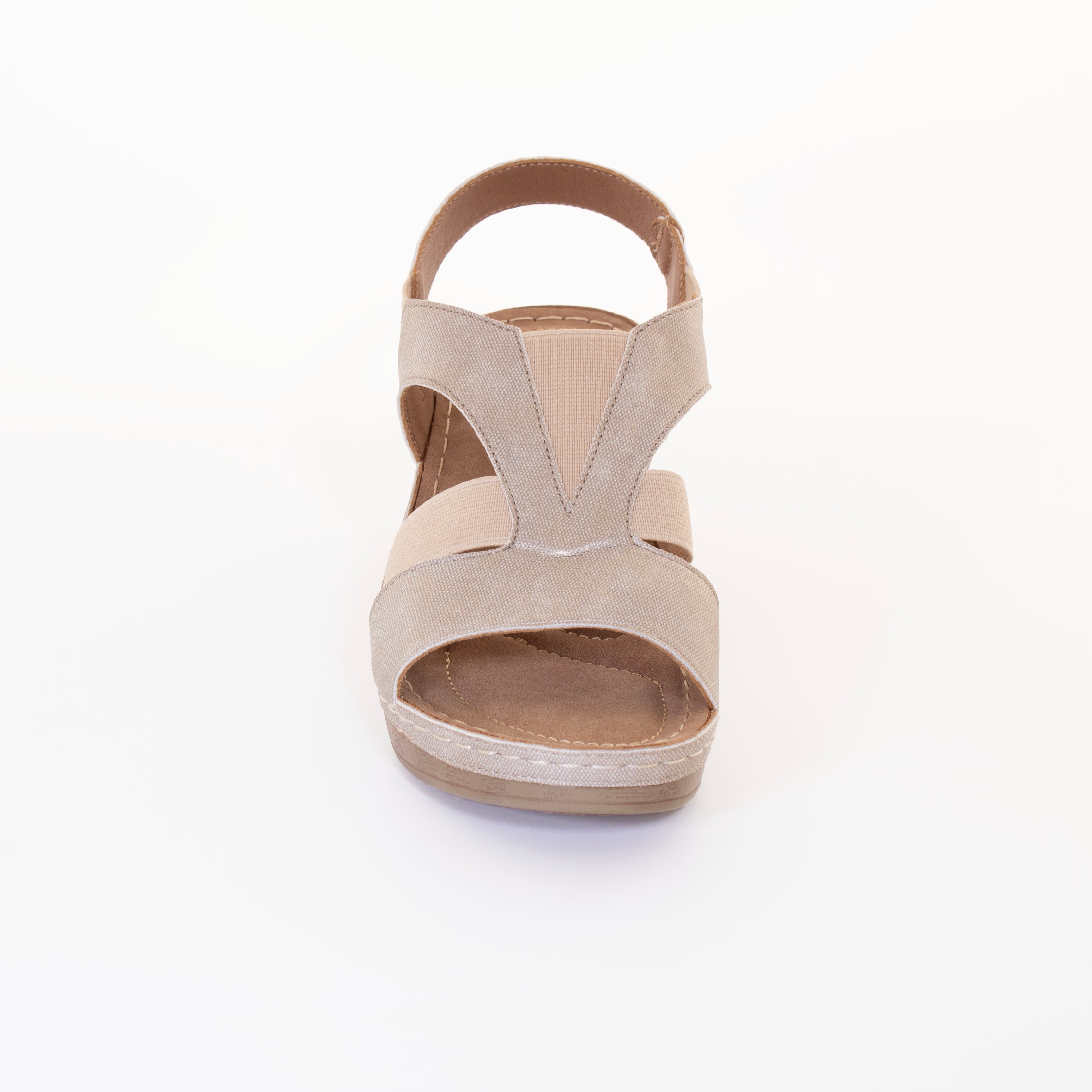 Women's Lillian Wedge Sling Sandals - Comfortable Low Heel Slide Shoes for Summer | Casual Beach Walking, Vacation Outfits & Everyday Wear