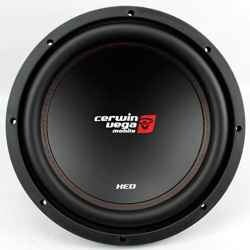 Cerwin Vega XED12V2 12-Inch 1000W Max Power 125W RMS Single 4 Ohm Car Subwoofer - Deep Bass for Car Audio Systems, Home Theater, and Music Enthusiasts