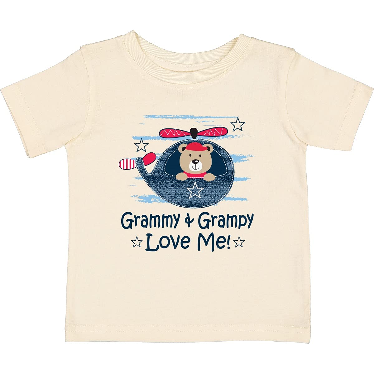 Inktastic Grammy and Grampy Love Me Baby Boy T-Shirt - Cute Grandparent Gift for Toddlers & Infants - Perfect for Family Photos, Birthdays & Holidays