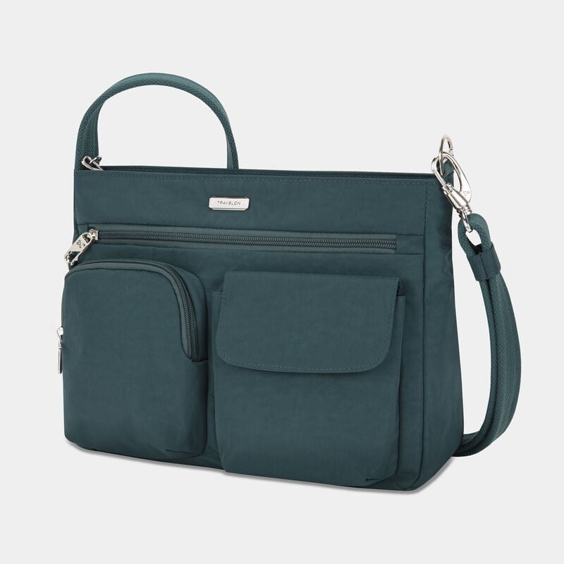 Travelon Anti-Theft Crossbody Bag with Patch Pocket - Secure & Stylish for Travel, Commuting & Daily Use