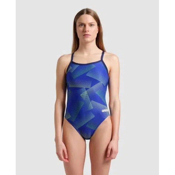 Halftone Challenge Back One Piece Swimwear - Stylish & Comfortable Bikini Top for Women - Perfect for Beach, Pool & Summer Vacations