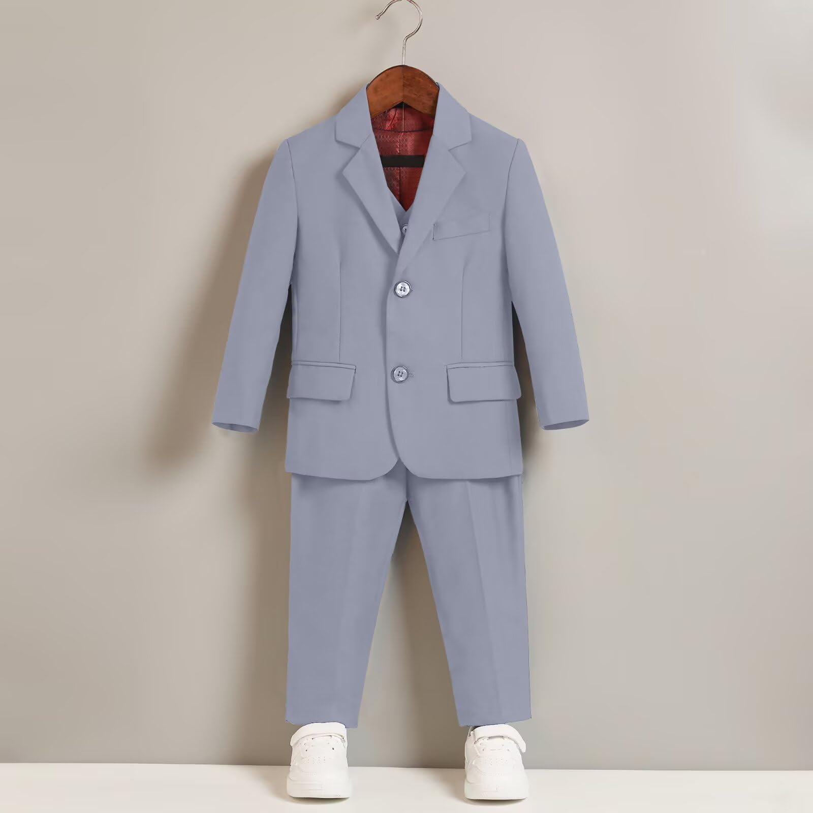 Boys Formal Suits Slim Fit Tuxedo Set - Toddler Wedding Outfit & Dress Clothes for Special Occasions, Parties, and School Events