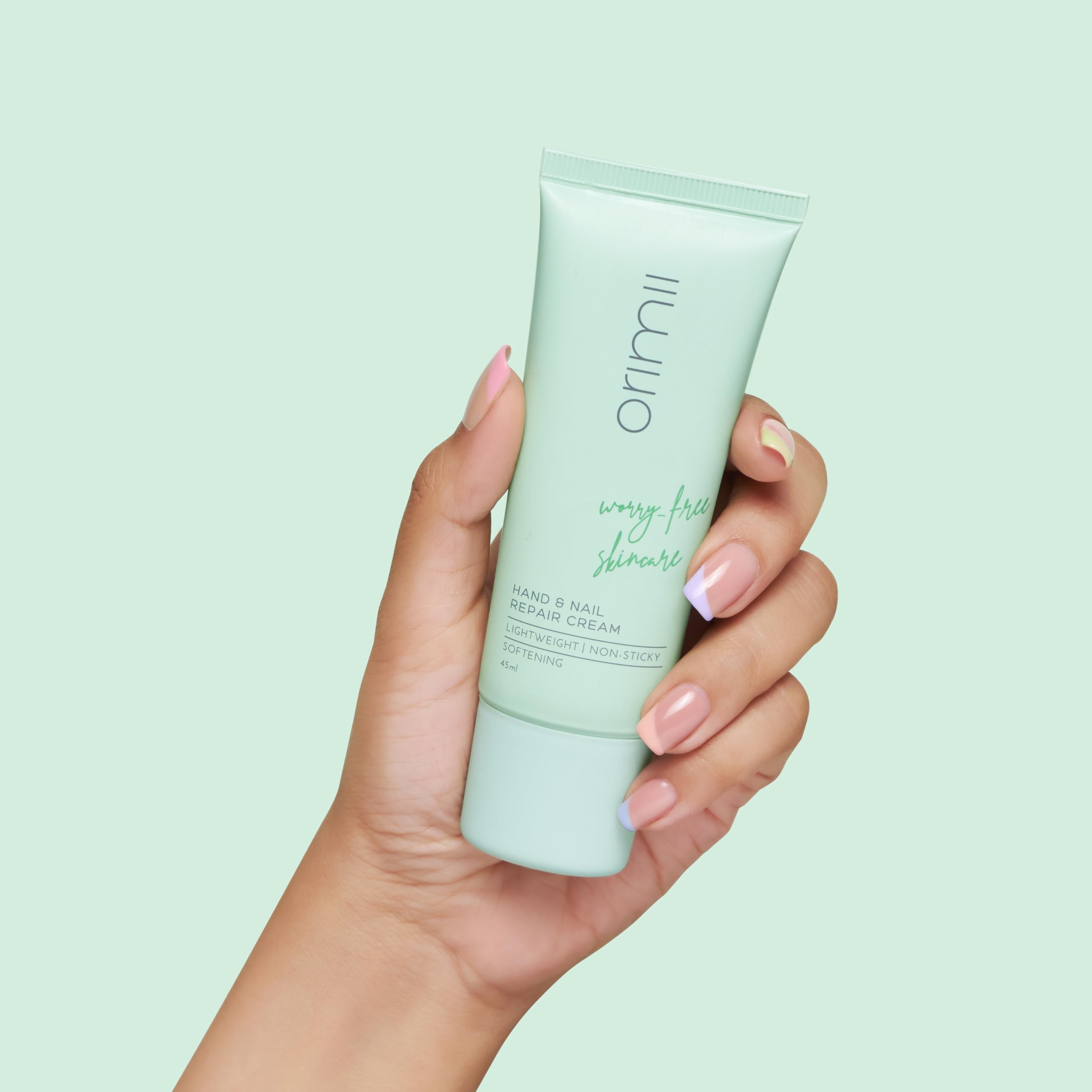 Orimii Nail and Hand Cream with Shea Butter & Alpine Berry - Strengthens Nails, Repairs Cuticles, Moisturizes Dry Skin - 100% Natural Hand Care for Women - Perfect for Daily Hydration, Manicures & Winter Hand Protection (45ml)