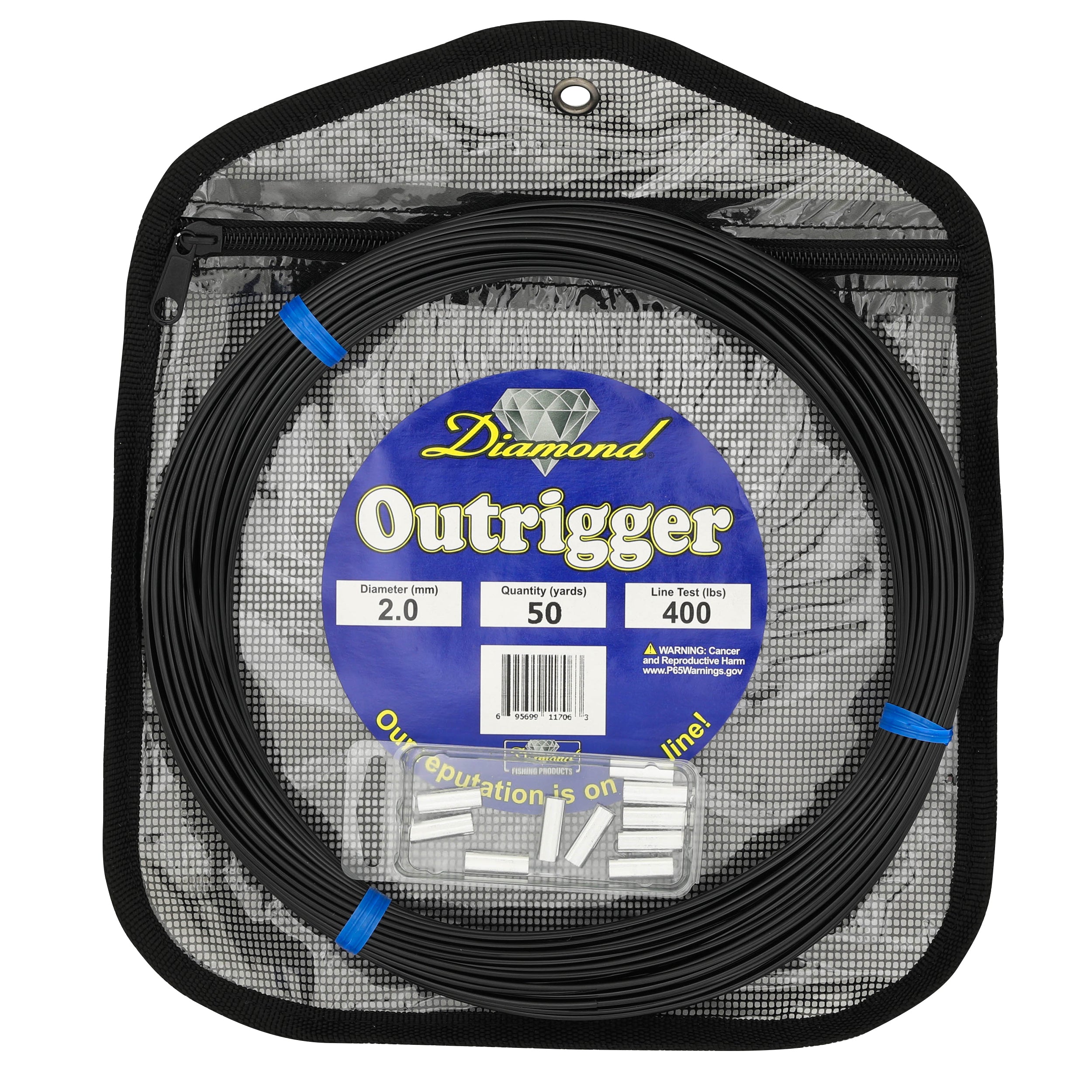 Premium Diamond Fishing Outrigger Line - 50 Yards, High Strength & UV Resistant - Perfect for Offshore Trolling & Big Game Fishing