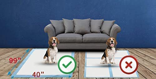 PETSWORLD Mega-Sized Dog Pee Pads (40