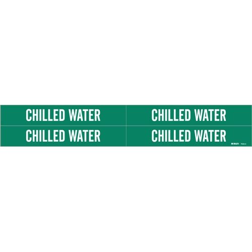 Brady 7045-4, 76998 Self-Adhesive Vinyl Pipe Markers (Pack of 50) - Durable Pipe Identification Labels for Plumbing, HVAC & Industrial Use