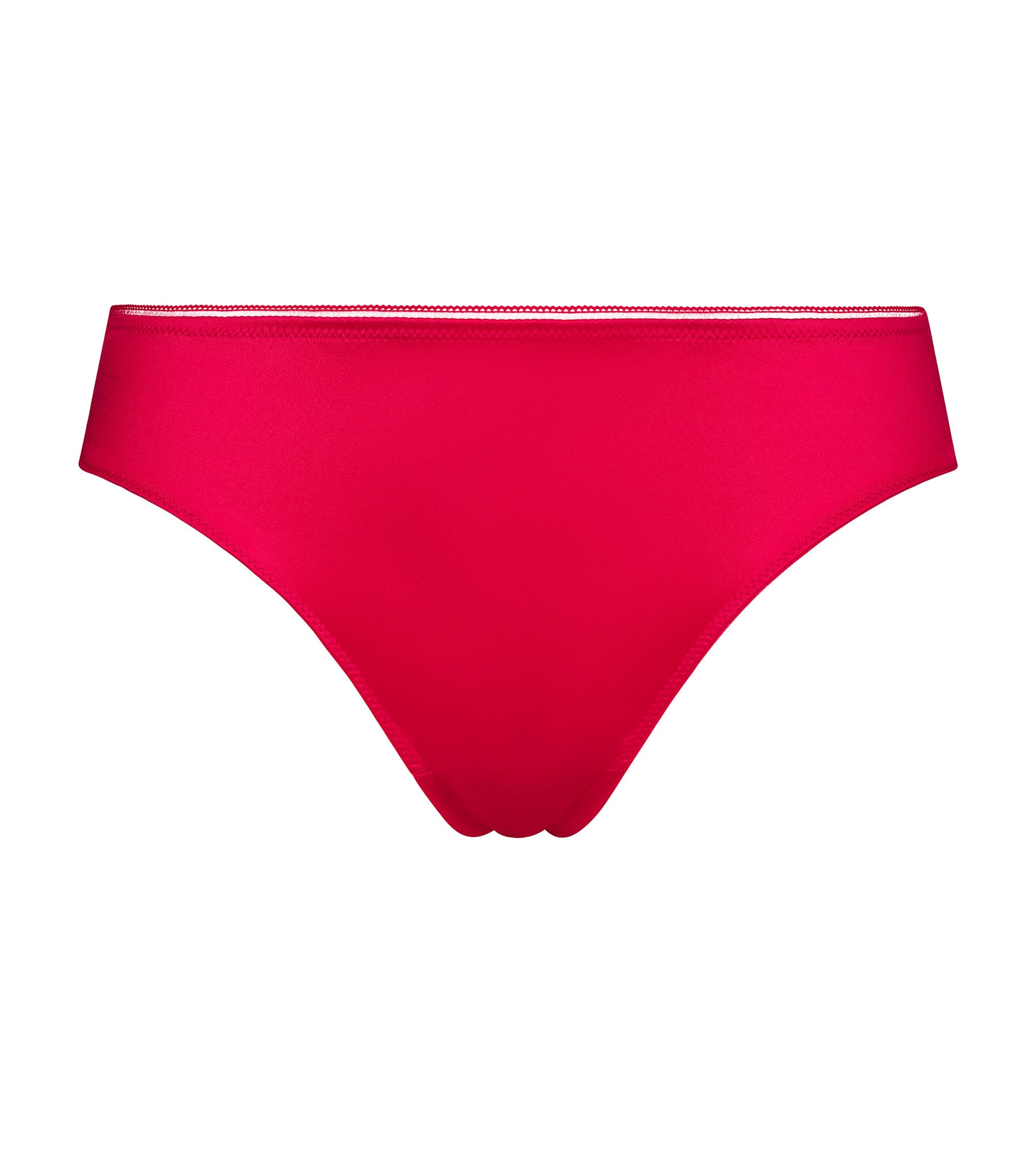 Satin Microfiber Women's Thong Underwear - Red Dim Chéri - Perfect for Valentine's Day, Bridal Lingerie & Sensual Occasions