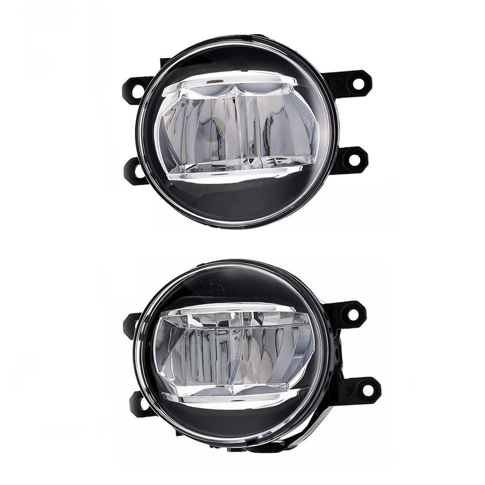 LED Fog Lights for Toyota RAV4 2019-2022 - Durable Front Bumper Fog Lamp Kit with Bright White Light | Perfect for Night Driving, Off-Road & Bad Weather Conditions