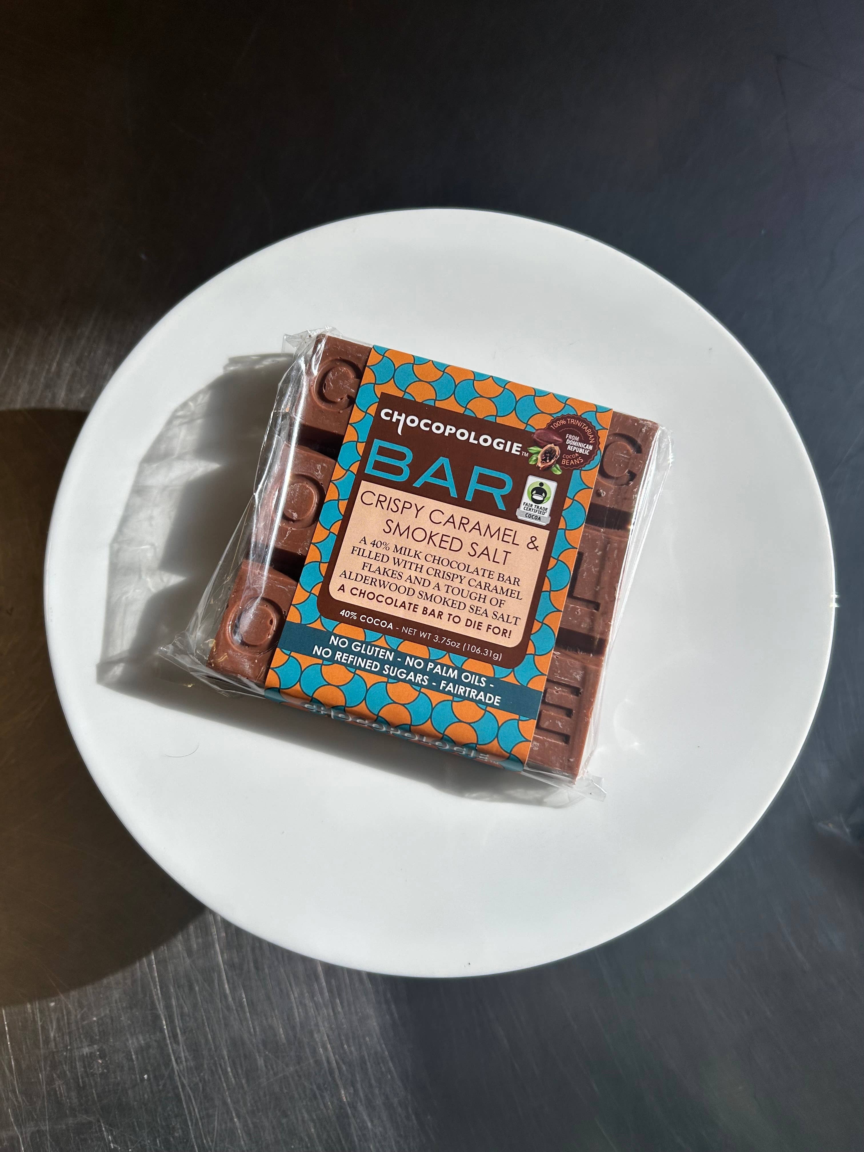 Premium Milk Chocolate with Crispy Caramel & Smoked Sea Salt - Gourmet Candy for Gifts, Desserts & Party Snacks