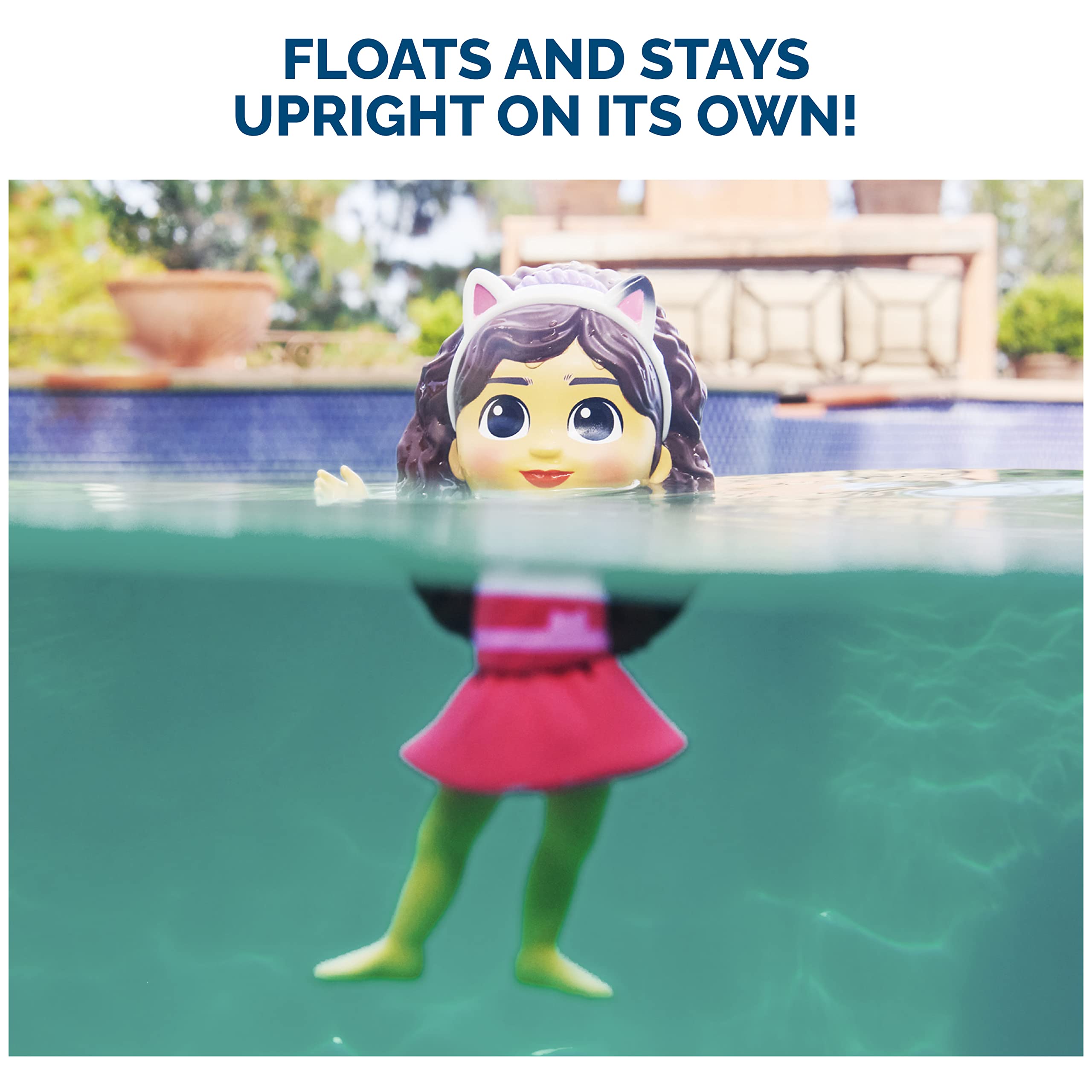 SwimWays Gabby’s Dollhouse Floatin' Figures - Fun Kids Pool Toys, Swimming Pool Accessories & Water Play Set for Ages 3+ - Perfect for Birthday Parties, Summer Pool Fun & Outdoor Water Games