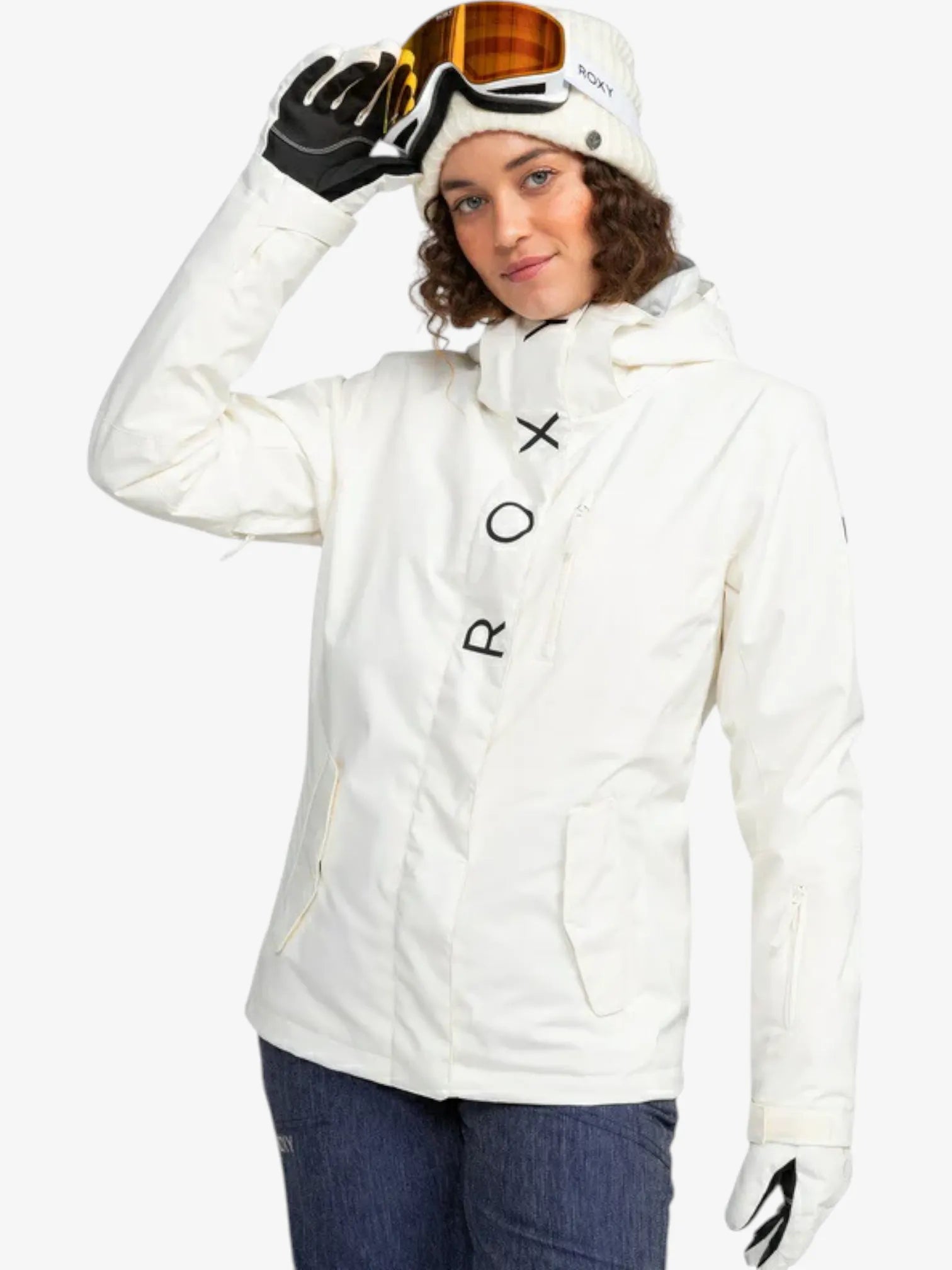 Roxy Jetty Solid NP Crudo Snow Jacket - Waterproof Winter Coat for Women - Perfect for Skiing, Snowboarding & Cold Weather Adventures
