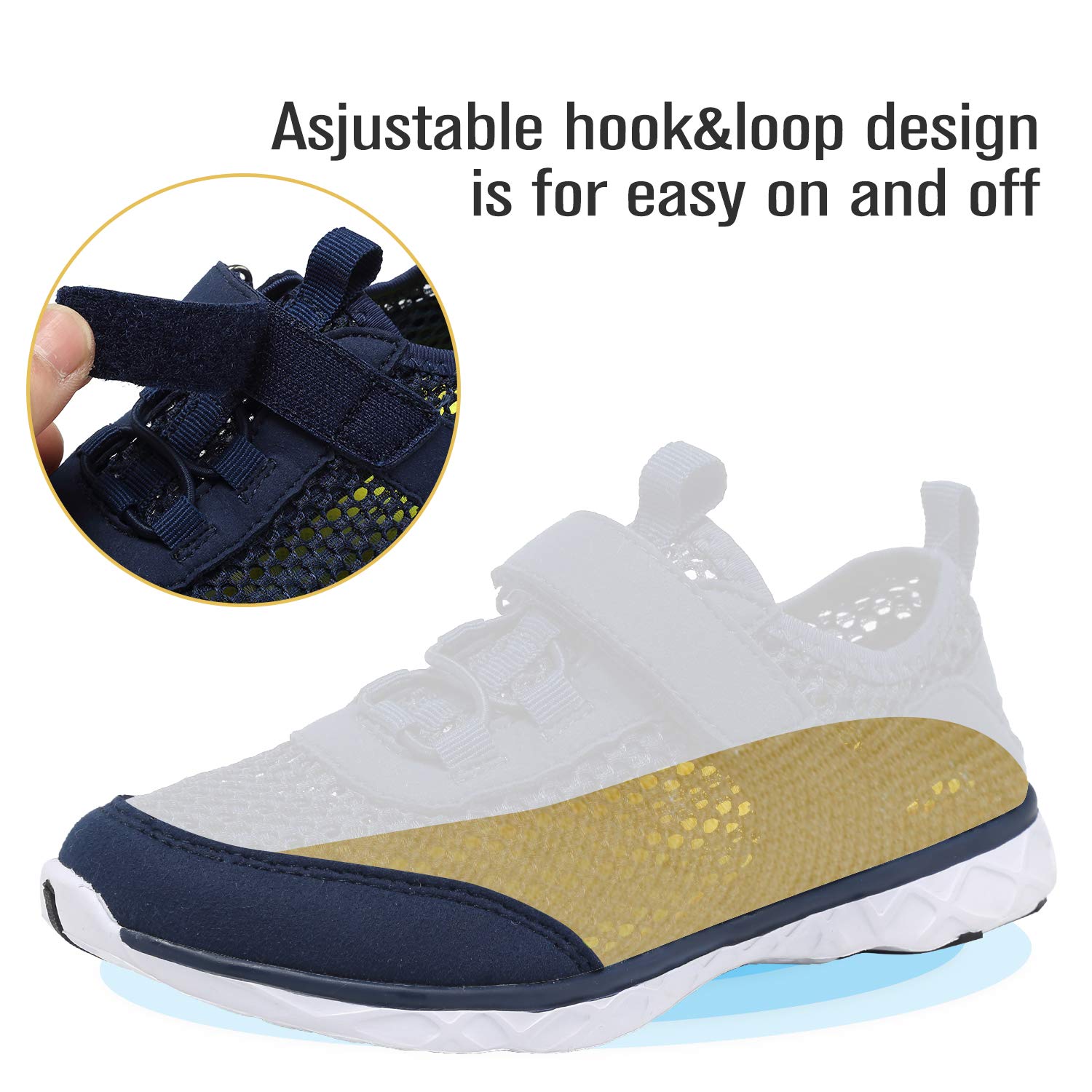 CIOR Kids Water Shoes - Lightweight Swim Sneakers for Toddler & Big Kid - Beach & Pool Activities