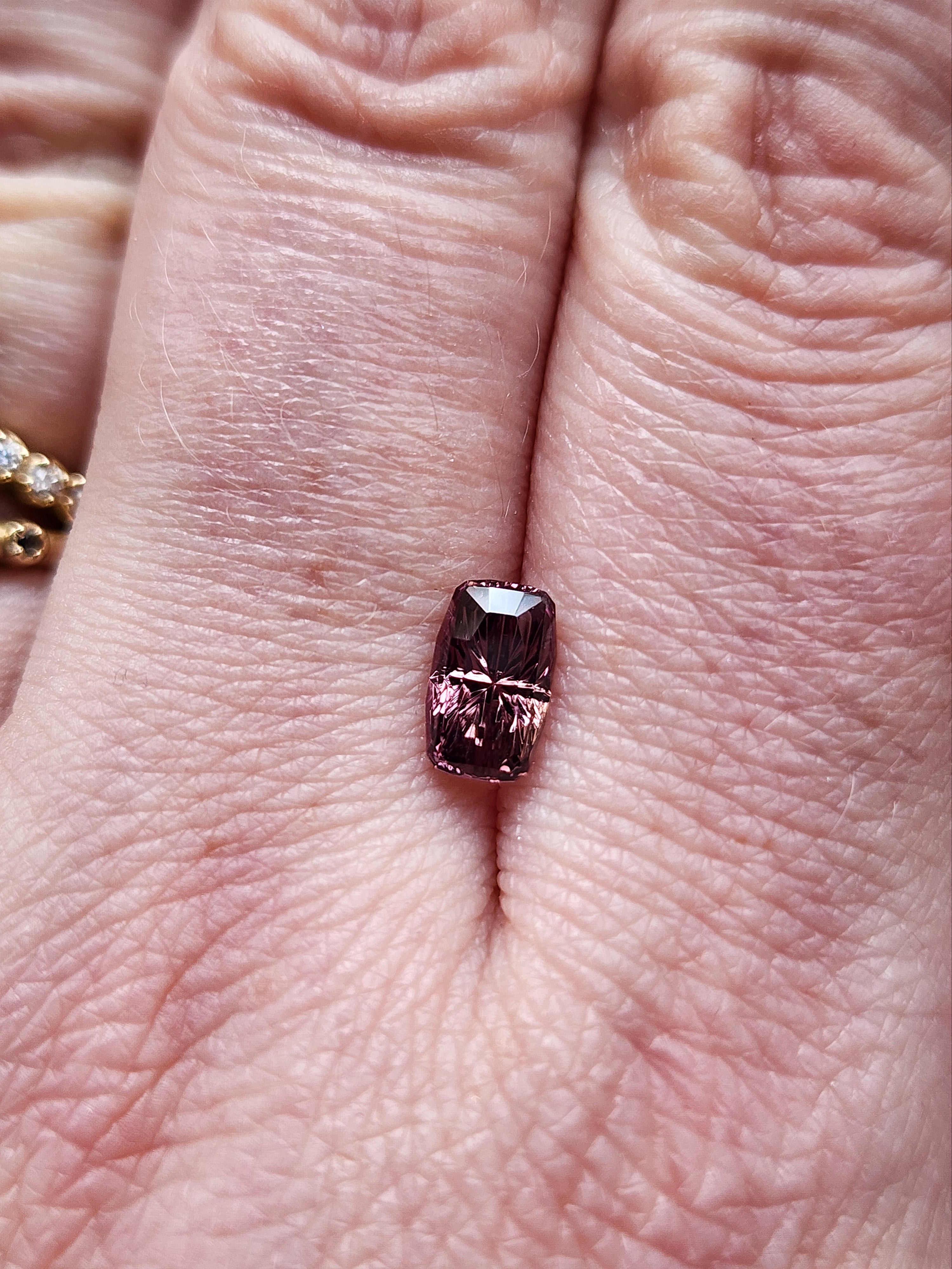 1.33 Carat Natural Cranberry Sapphire Cushion Cut Gemstone - Star Brite Precision Cut by John Dyer - Perfect for Engagement Rings & Fine Jewelry