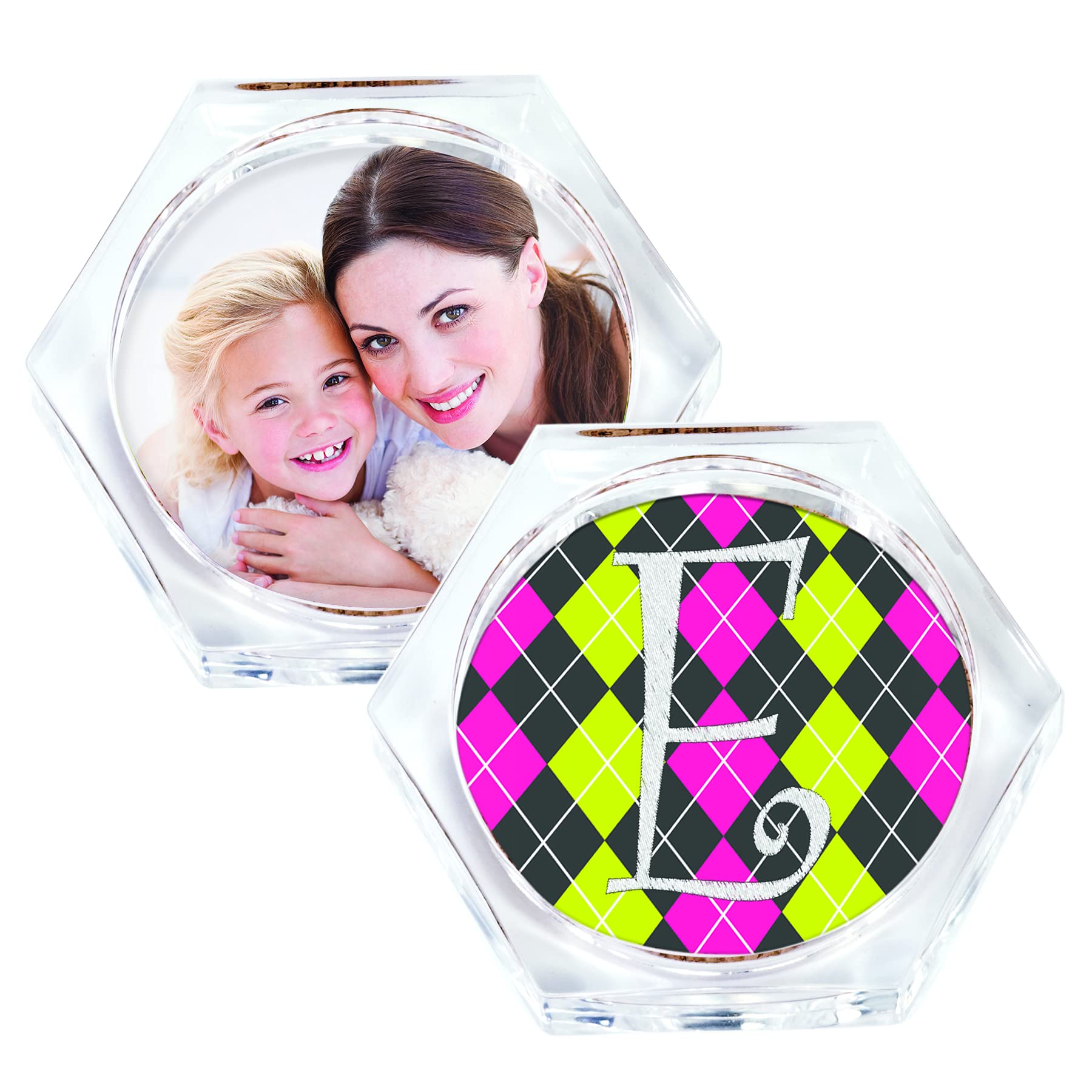 72 Pack Clear Acrylic Photo Coasters - Customizable Drink Coasters for Weddings, Parties & Home Decor (4