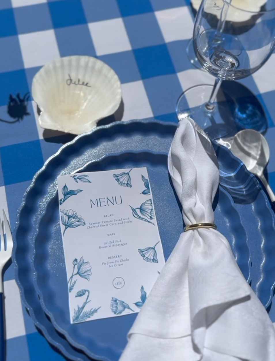 Eco-Friendly Dinner Plates Set of 8 - French Blue Ceramic Plates for Everyday Use, Parties & Sustainable Dining | Dishwasher & Microwave Safe