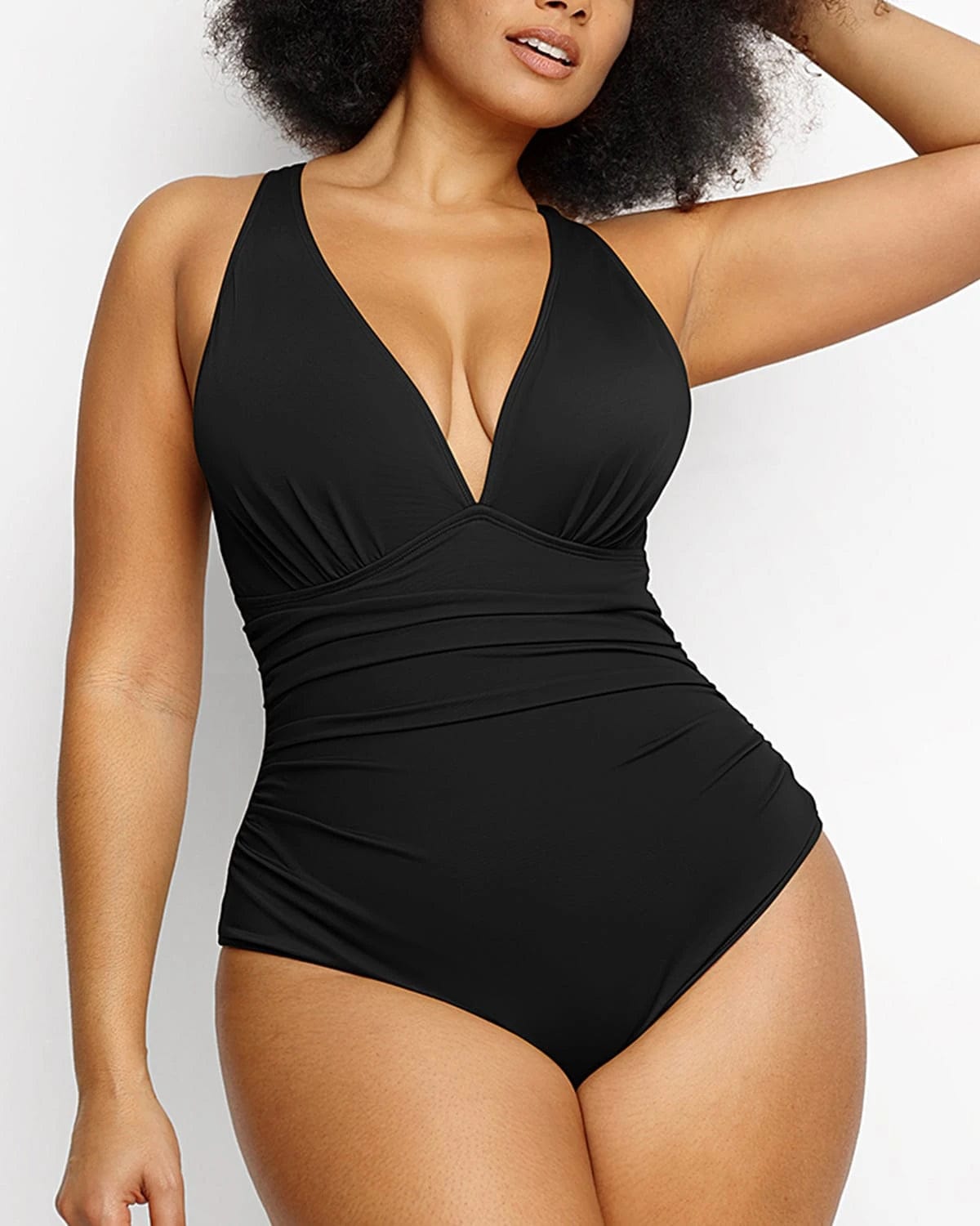 Smart Sculpt Plunge Cutout Swimsuit for Women - Sexy One Piece Bathing Suit with Tummy Control - Perfect for Beach, Pool & Vacation