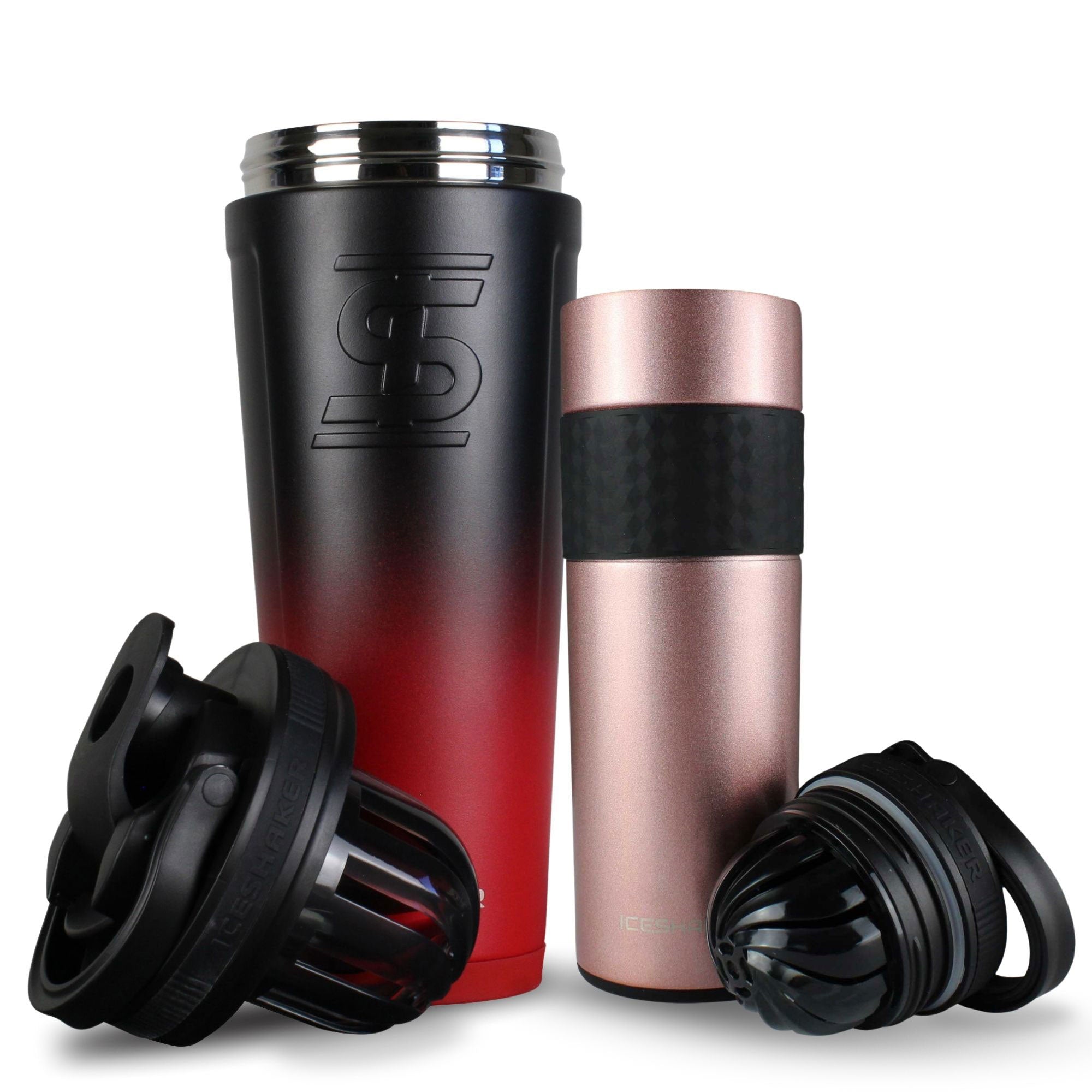 Premium His & Her Protein Shaker Bottle Set - 20oz Leak-Proof Mixing Cups for Gym, Workouts & Post-Training Recovery - BPA-Free Fitness Accessories for Couples