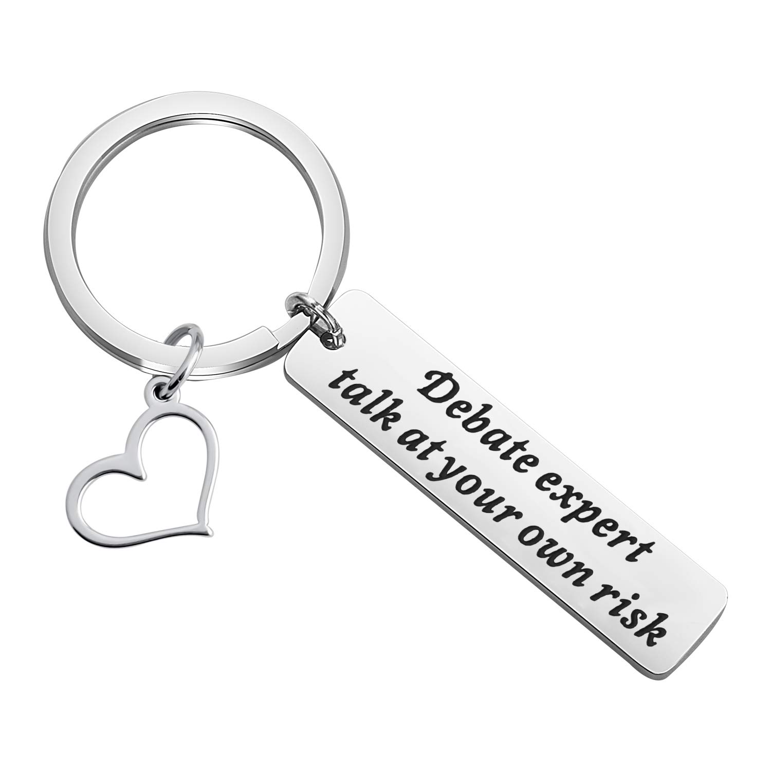 Funny Debate Keychain - Speech and Debate Team Gifts for Debate Lovers - Perfect for Tournaments, Graduation, and Team Bonding