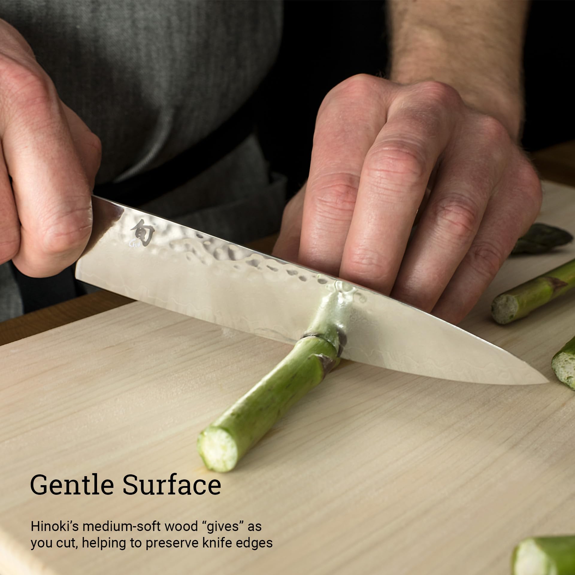 Shun Cutlery Extra Large Hinoki Wood Cutting Board with Juice Groove - 20