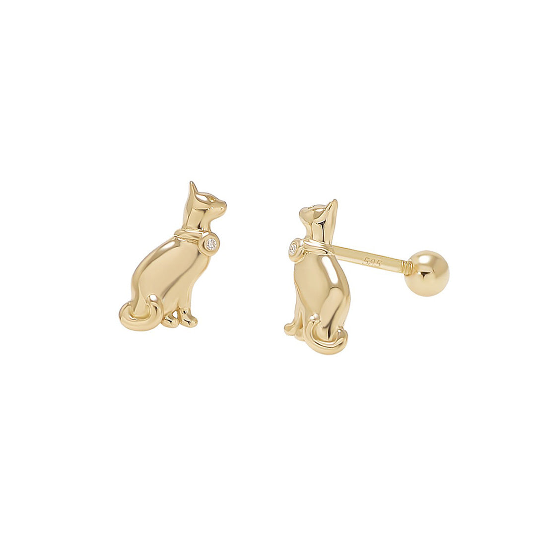 Cute Cat Stud Earrings for Kids - Hypoallergenic & Safe for Sensitive Ears - Perfect for School, Parties & Everyday Wear