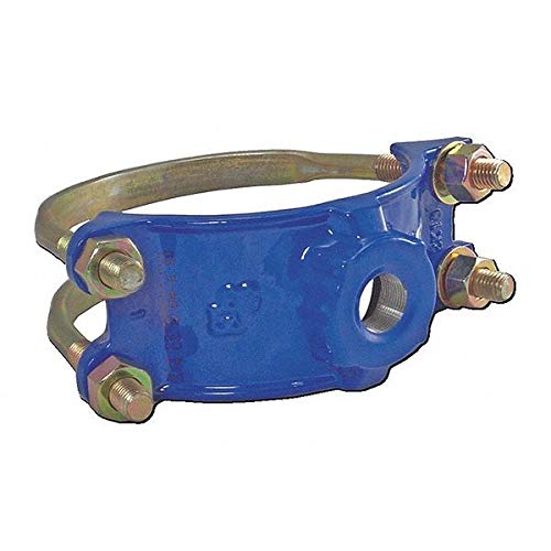 **1-1/4 Inch Double Bale Saddle Clamp - Heavy Duty Pipe Fitting for Plumbing, HVAC, and Irrigation Systems - Perfect for Secure Water and Gas Line Connections**