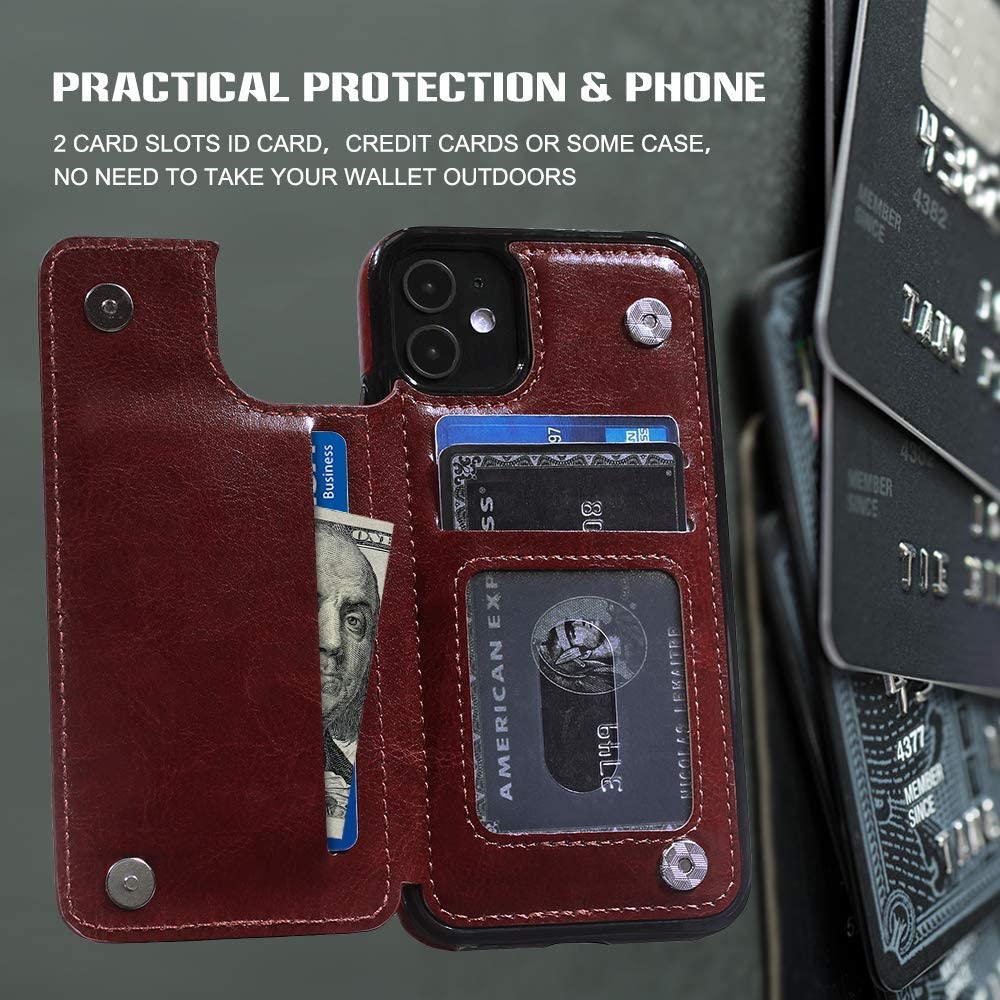 Premium MIDOLA Leather Wallet Case for iPhone 12 Mini (5.4