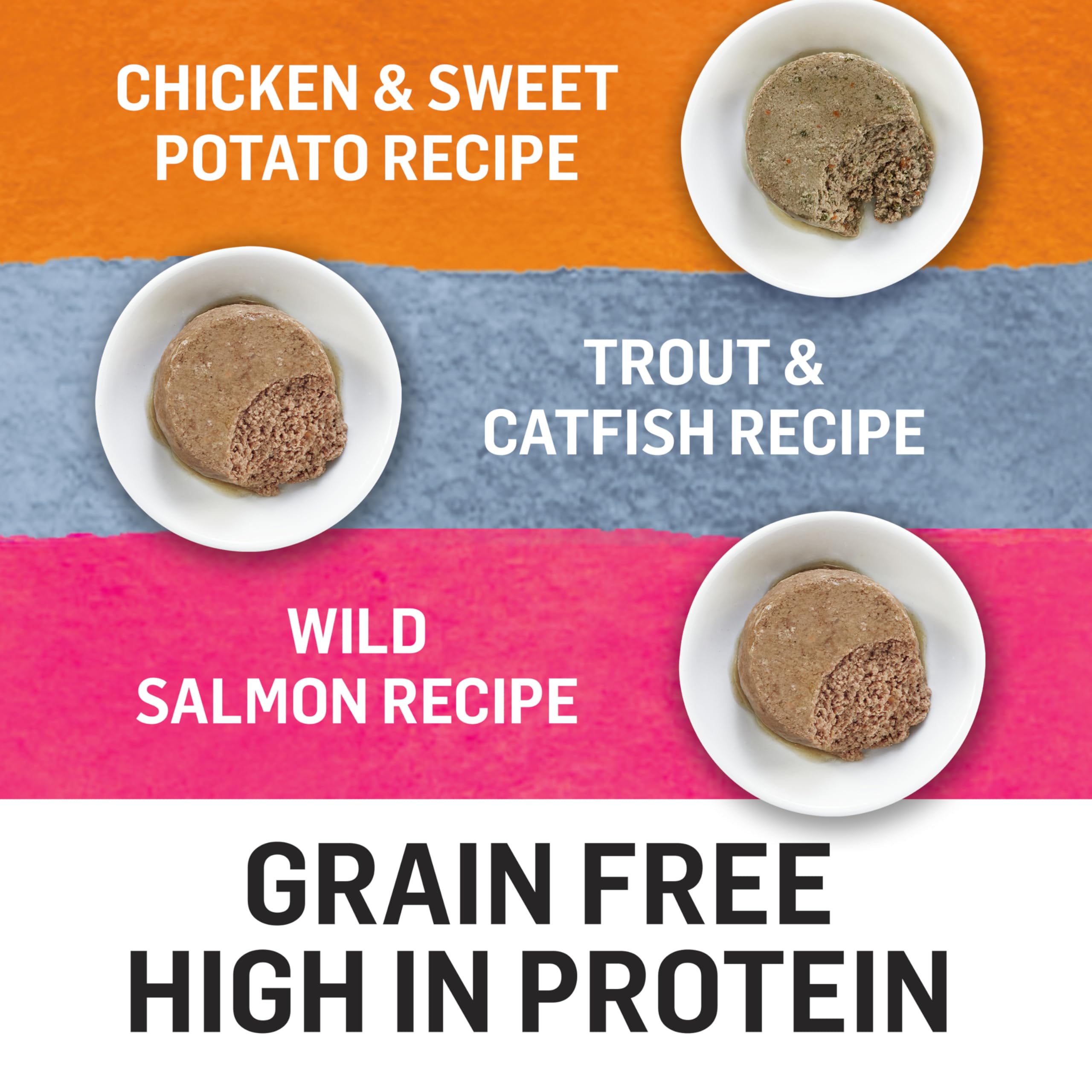 Beyond Grain Free Natural Wet Cat Food Pate Variety Pack - 3 Flavors (Chicken, Turkey, Salmon) 85g Cans (12 Pack) for Adult Cats - High Protein, Healthy Meal for Indoor & Outdoor Cats - Perfect for Picky Eaters & Sensitive Stomachs