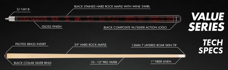 Premium Blue Metallic Pool Cue Stick for Professional & Recreational Players - Perfect for Billiards, 8-Ball, 9-Ball & Home Game Rooms