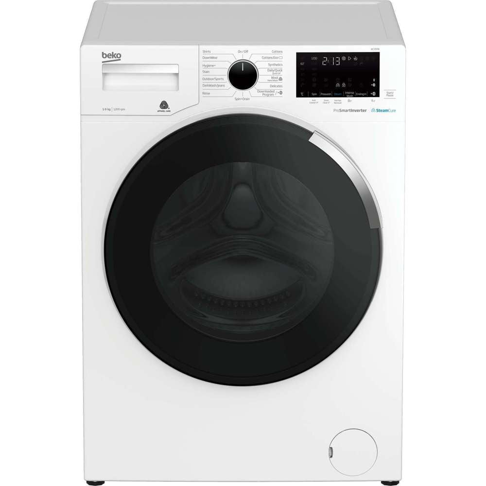 Beko 9kg Front Load Washing Machine with Built-in Pump - Energy Efficient, Quiet & Compact for Apartments, Laundry Rooms & Small Spaces