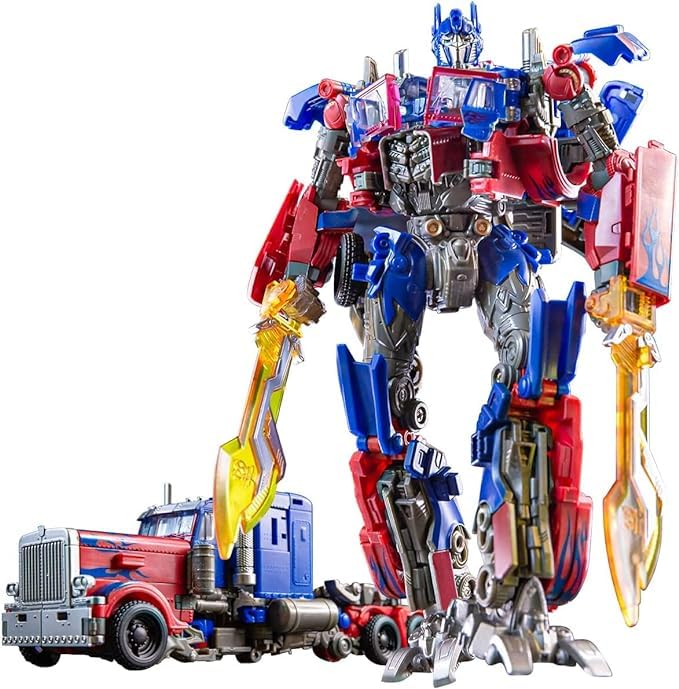 Transformers Optimus Prime Robot Car Toy - Convertible Action Figure for Kids | STEM Learning Toy, Birthday Gift for Boys & Girls | Playtime, Collectibles & Role-Playing Scenes