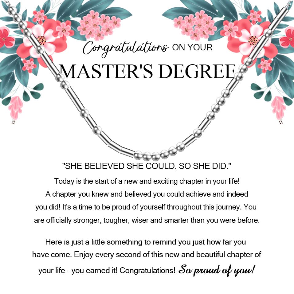 TIIMG Masters Graduation Gifts - Inspirational & Encouraging Present for Master's Degree Graduates - Perfect for Graduation Parties, Celebrations & Academic Achievements